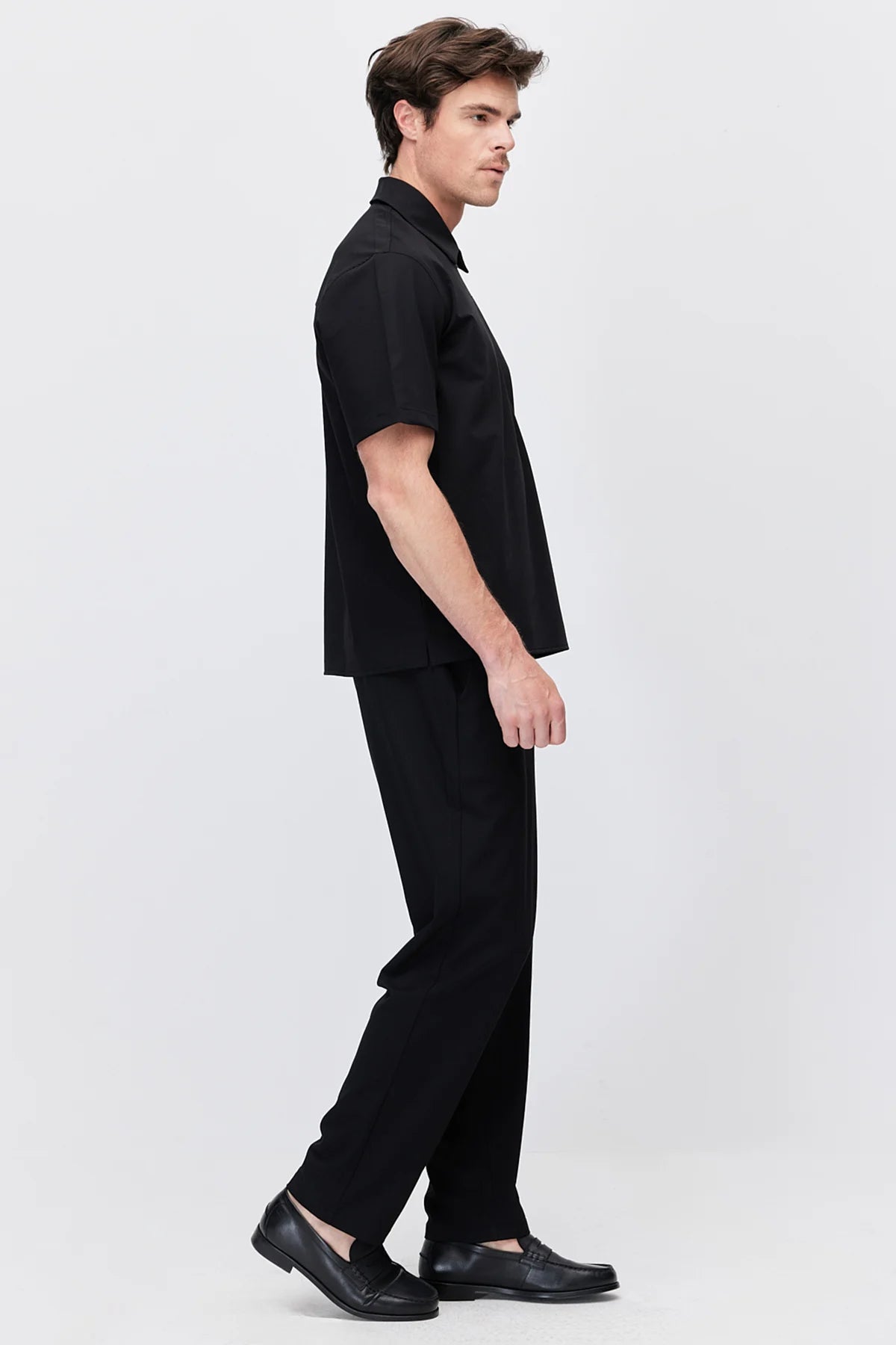 Men's Jogger Pants with Elastic Waistband and Drawstring