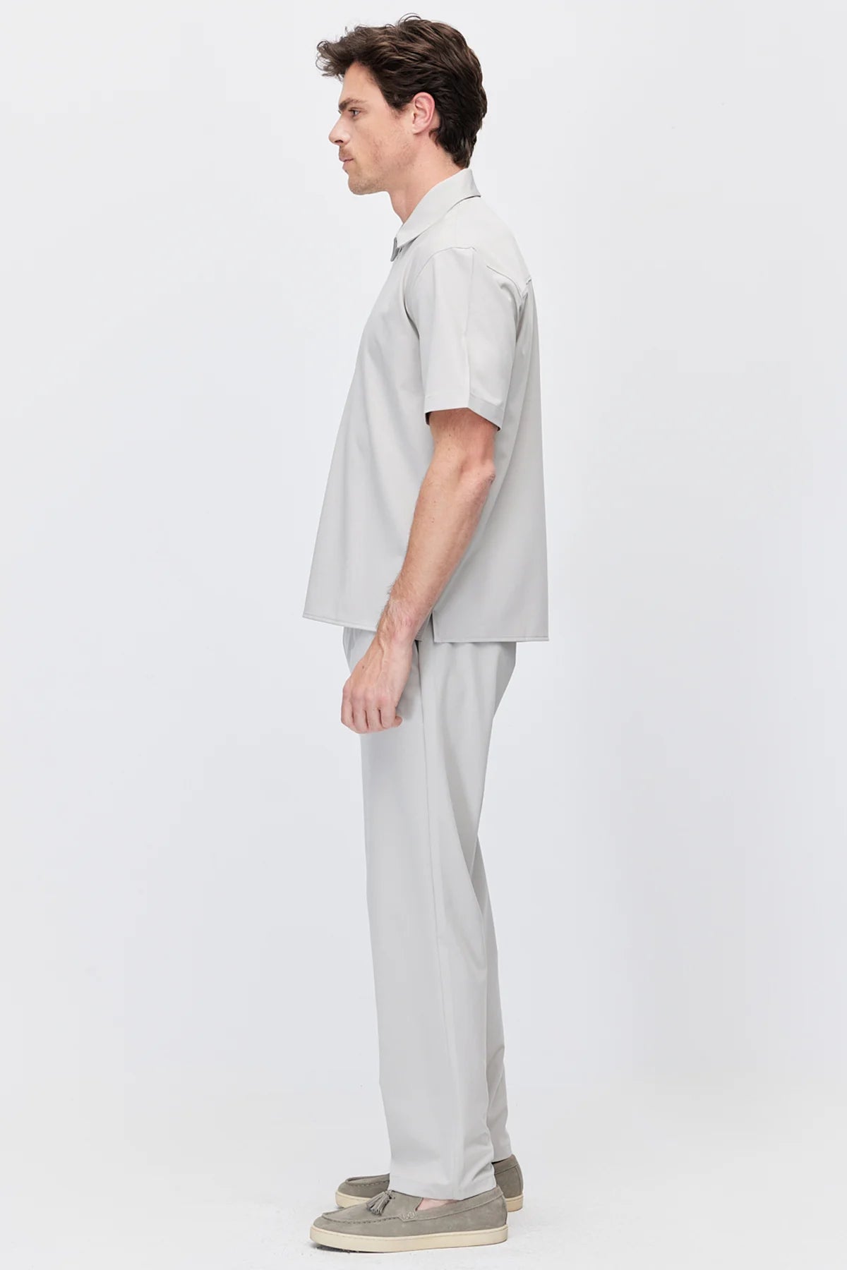 Men's Jogger Pants with Elastic Waistband and Drawstring
