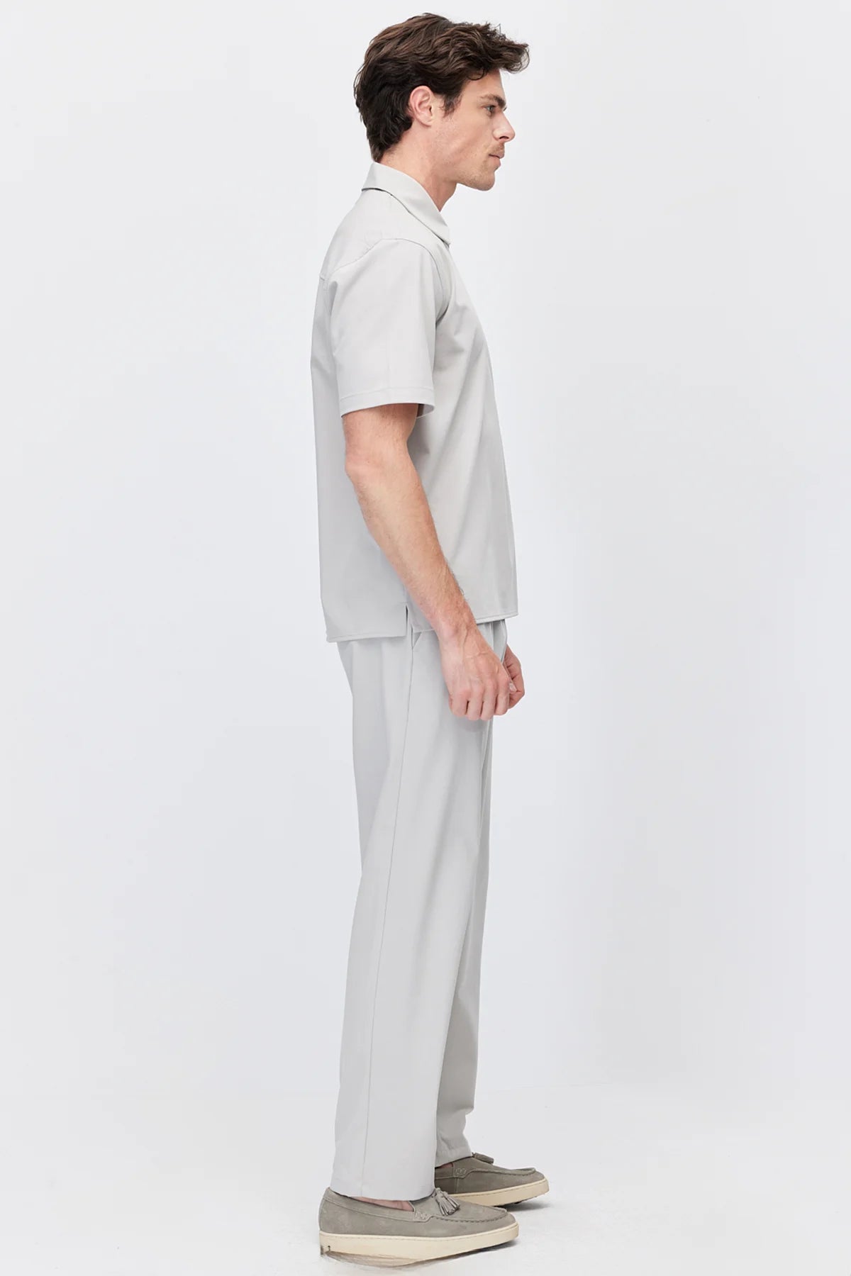 Men's Jogger Pants with Elastic Waistband and Drawstring