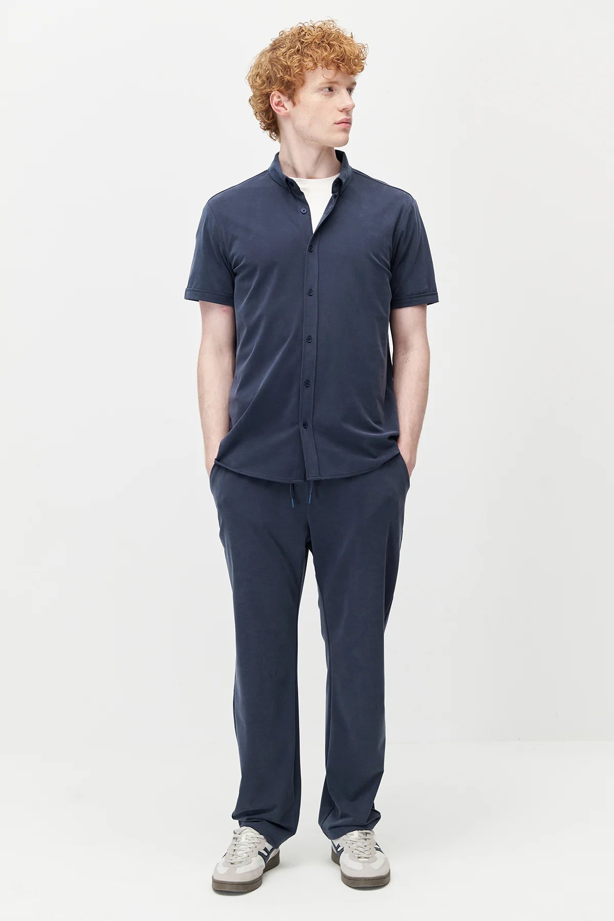 Men's Soft Textured Trousers