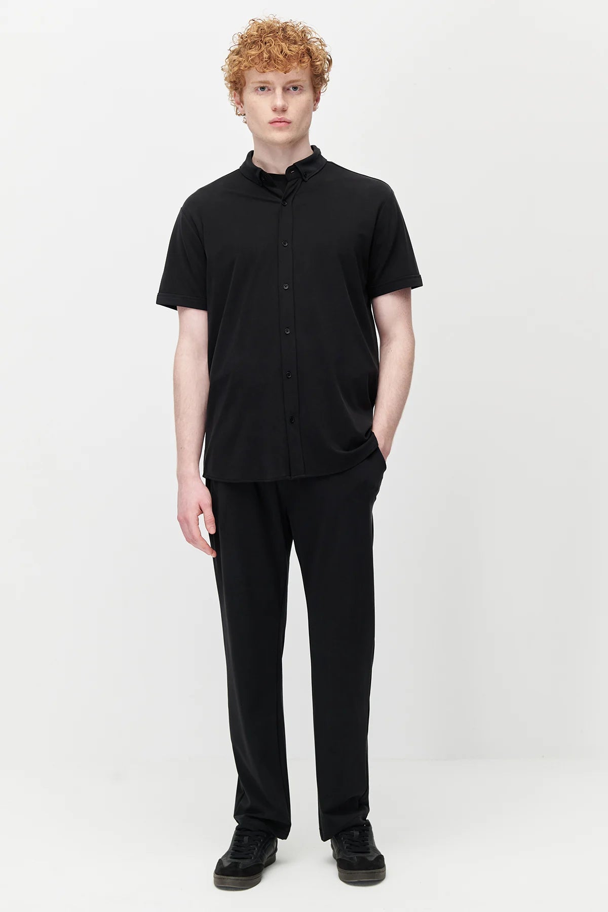Men's Soft Textured Trousers