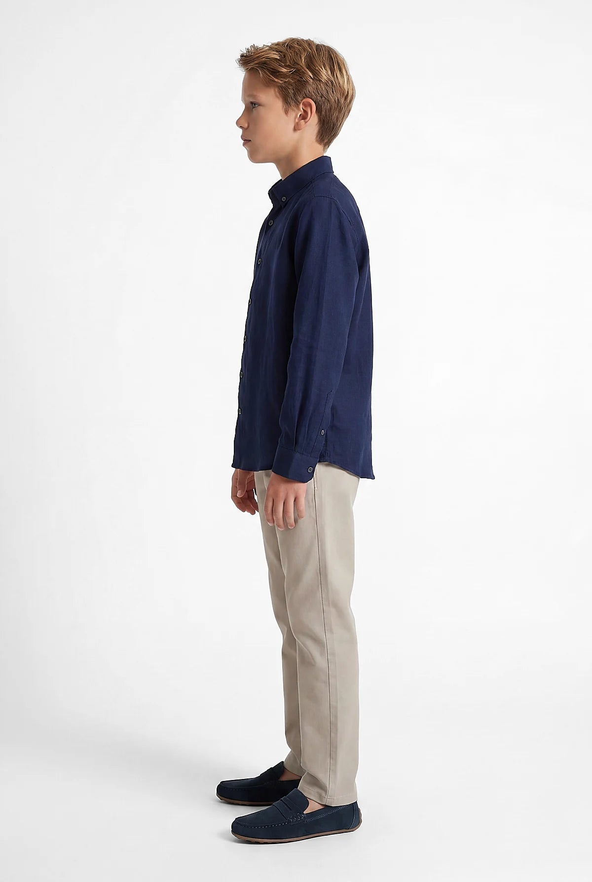 Boys' Textured Jogger Pants with Elastic Waistband