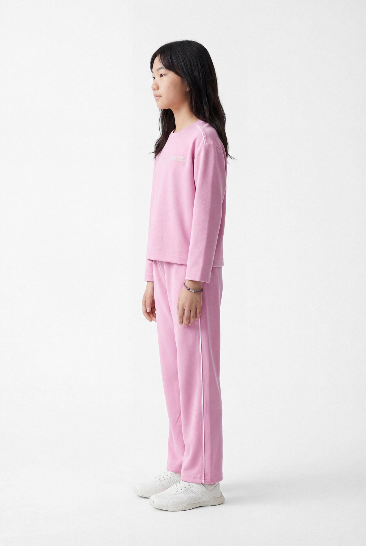 Girls' Trousers with Side Stripes