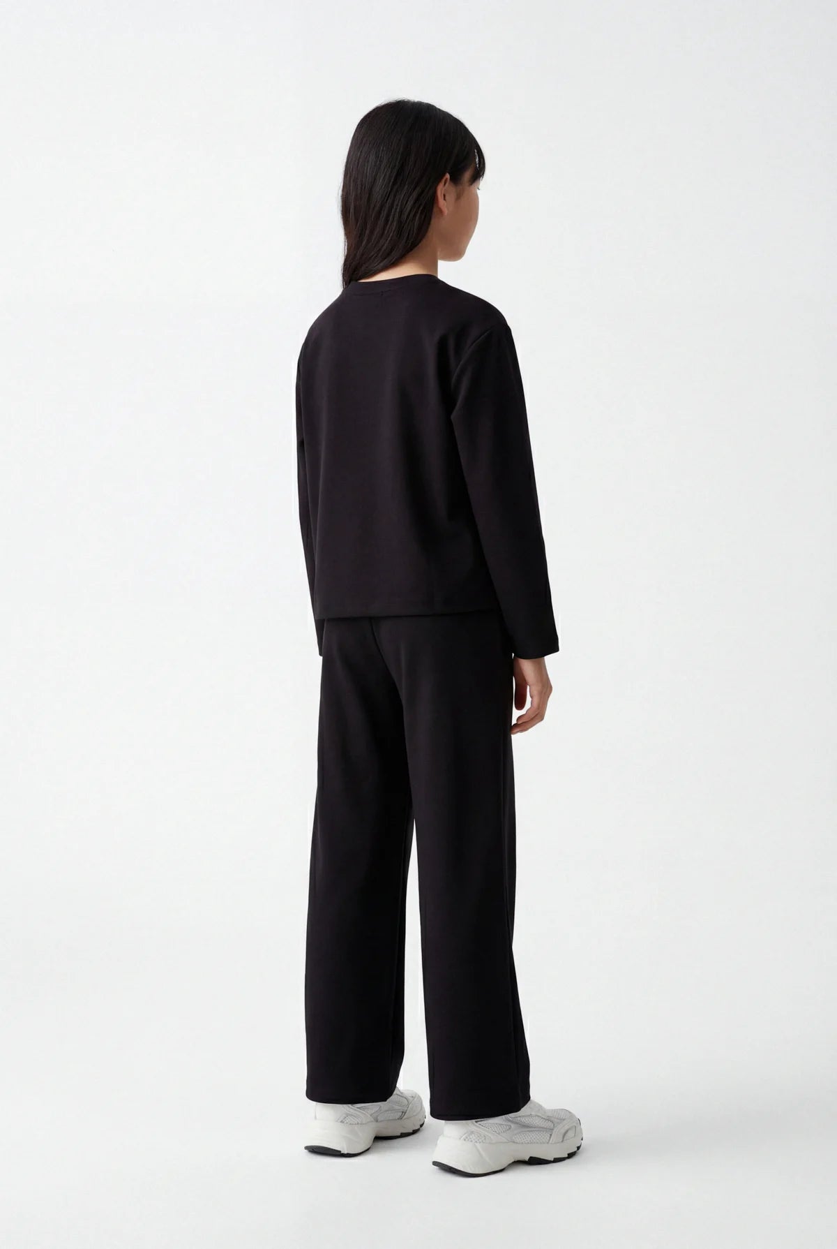 Girls' Trousers with Side Stripes