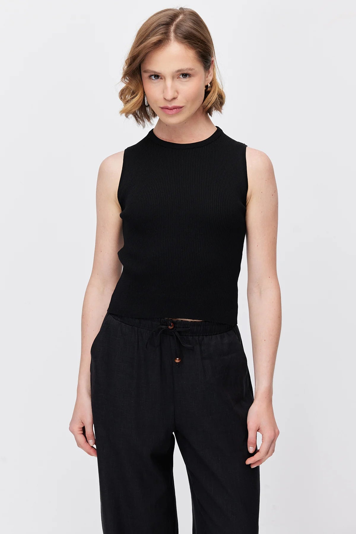 Women's Crew Neck Ribbed Bodysuit