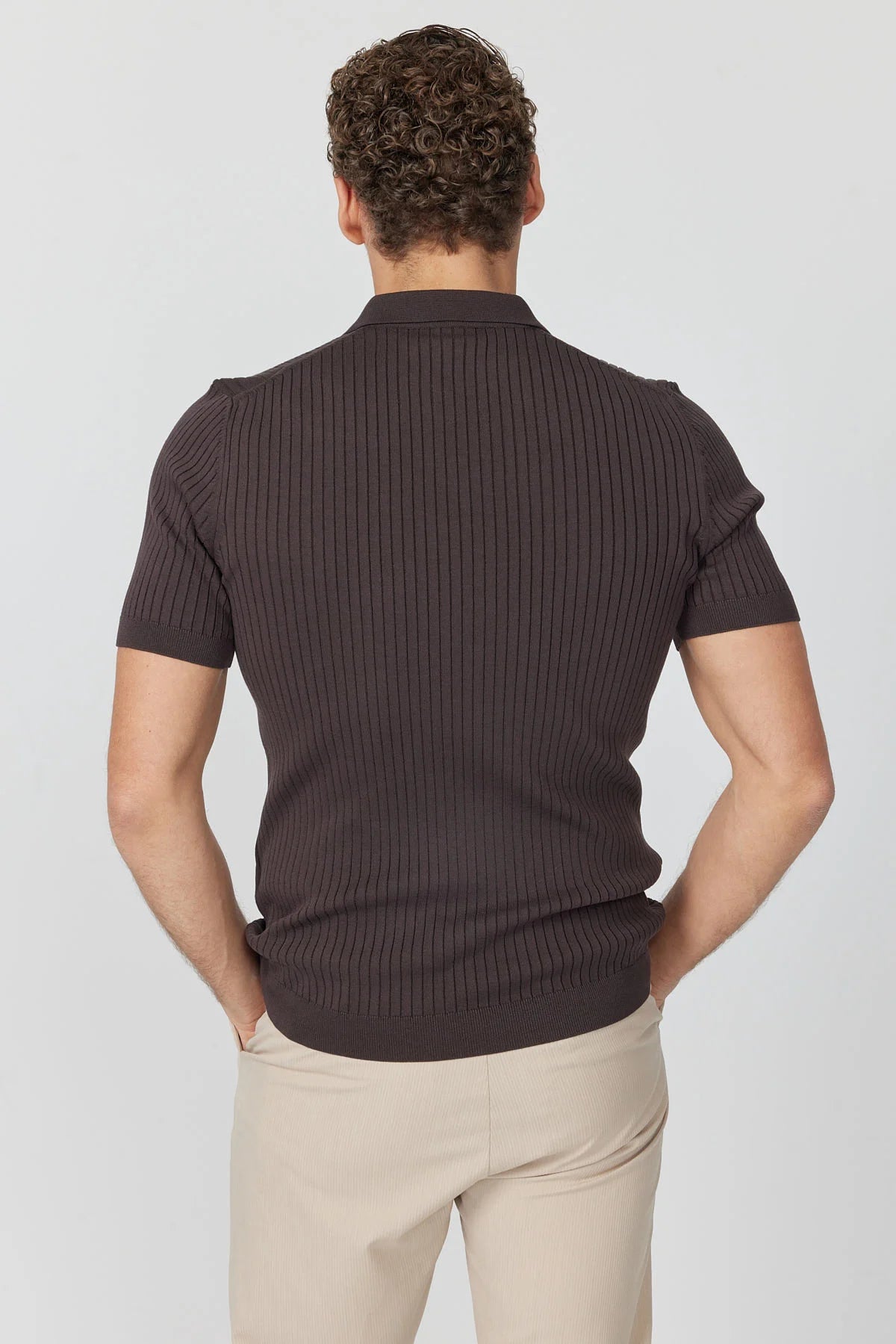 Men's Ribbed Knit T-shirt
