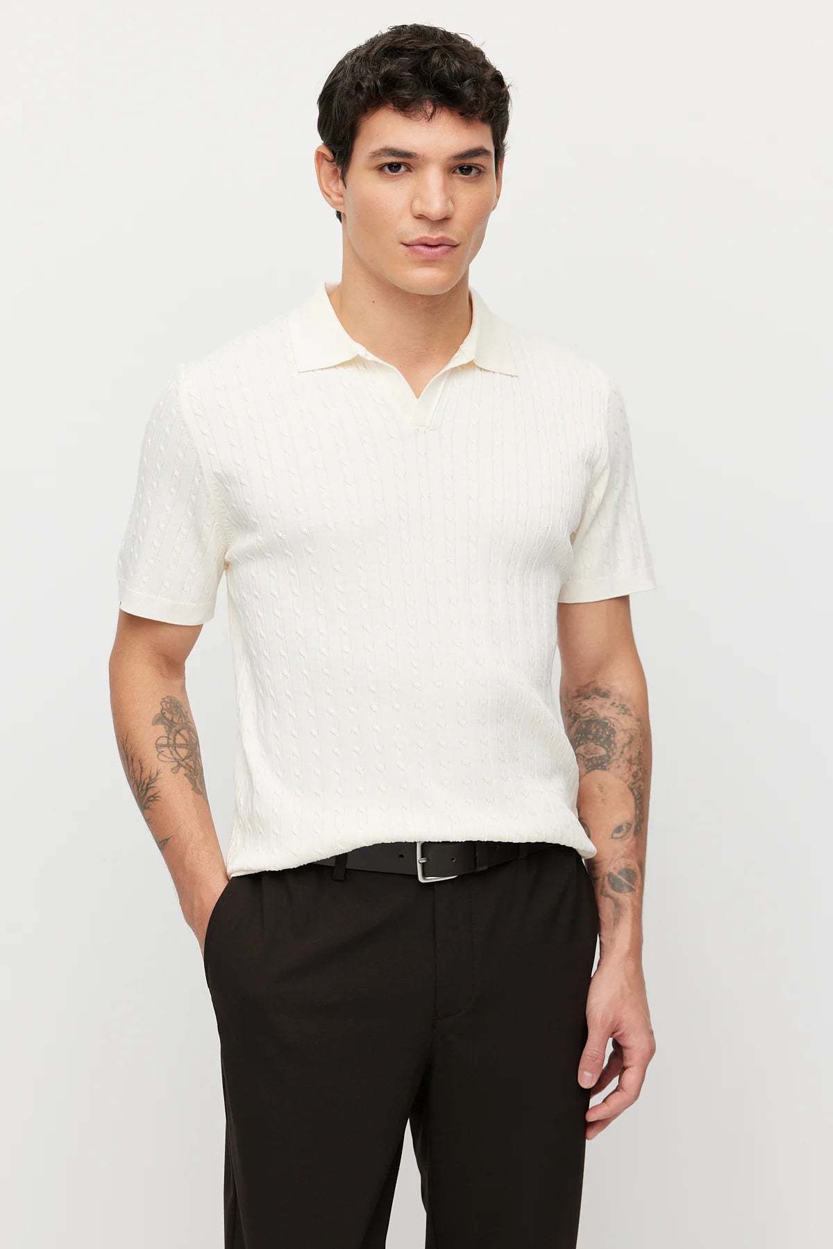 Men's Textured Knit T-shirt