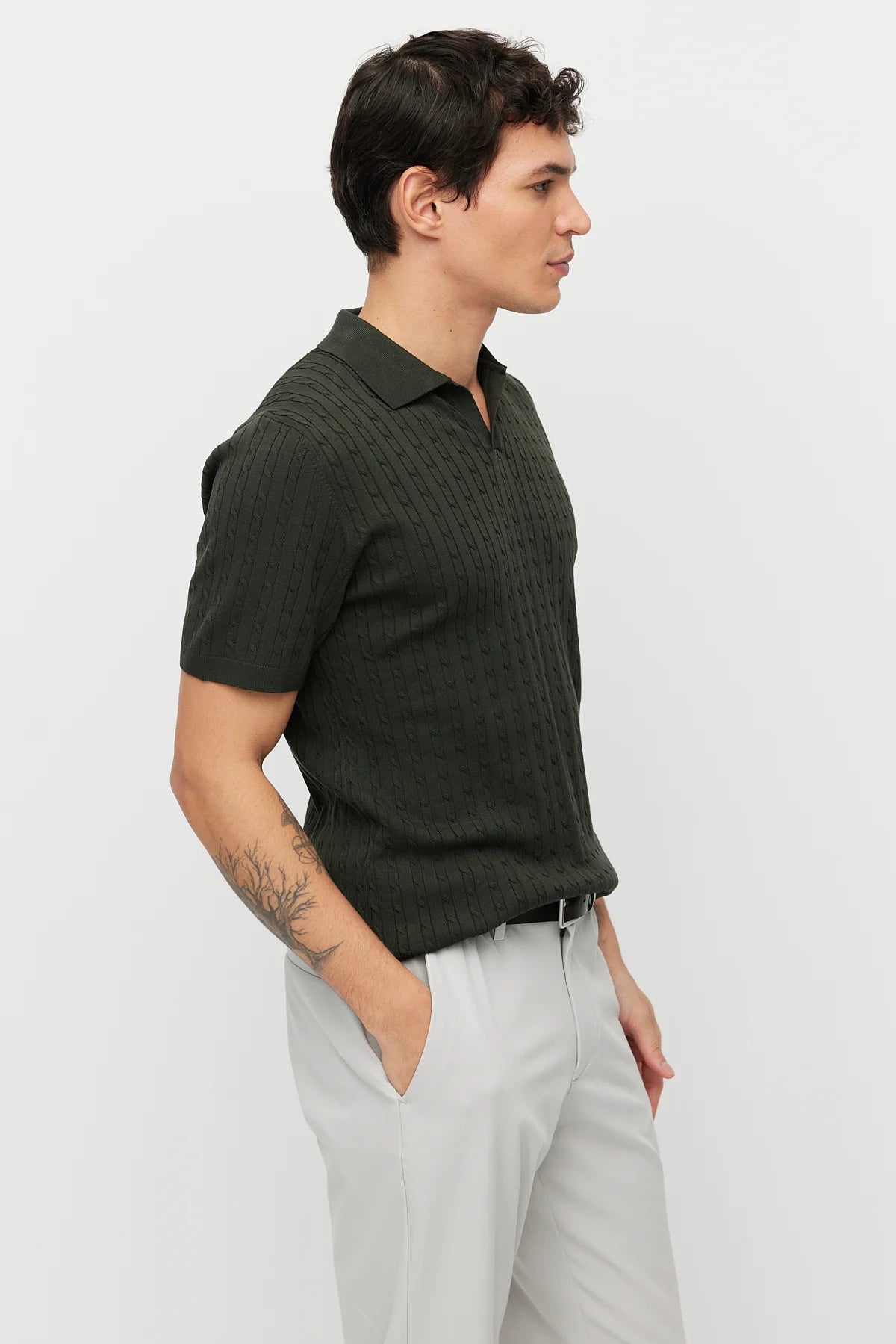 Men's Textured Knit T-shirt