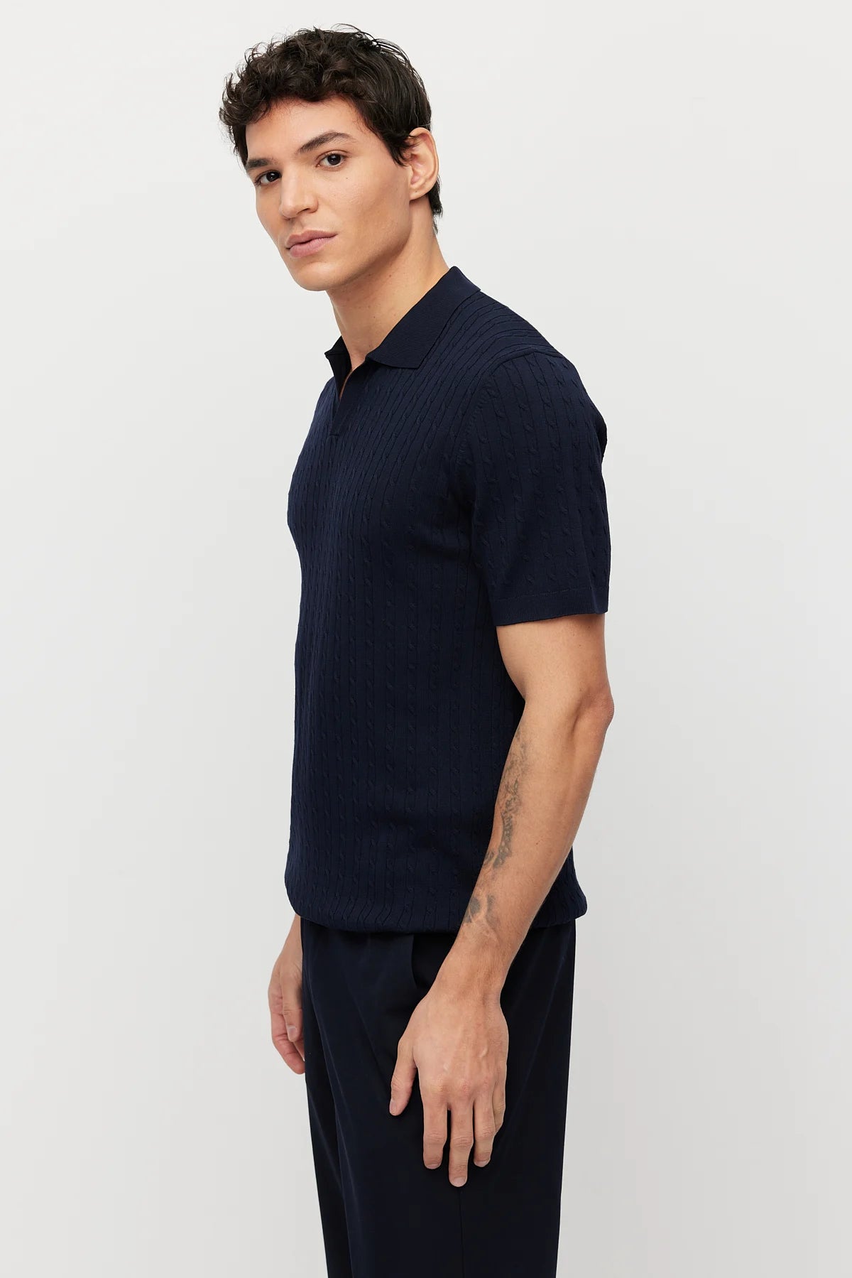 Men's Textured Knit T-shirt