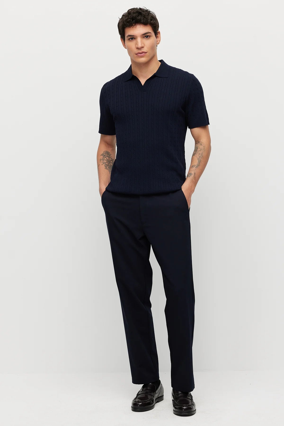 Men's Textured Knit T-shirt