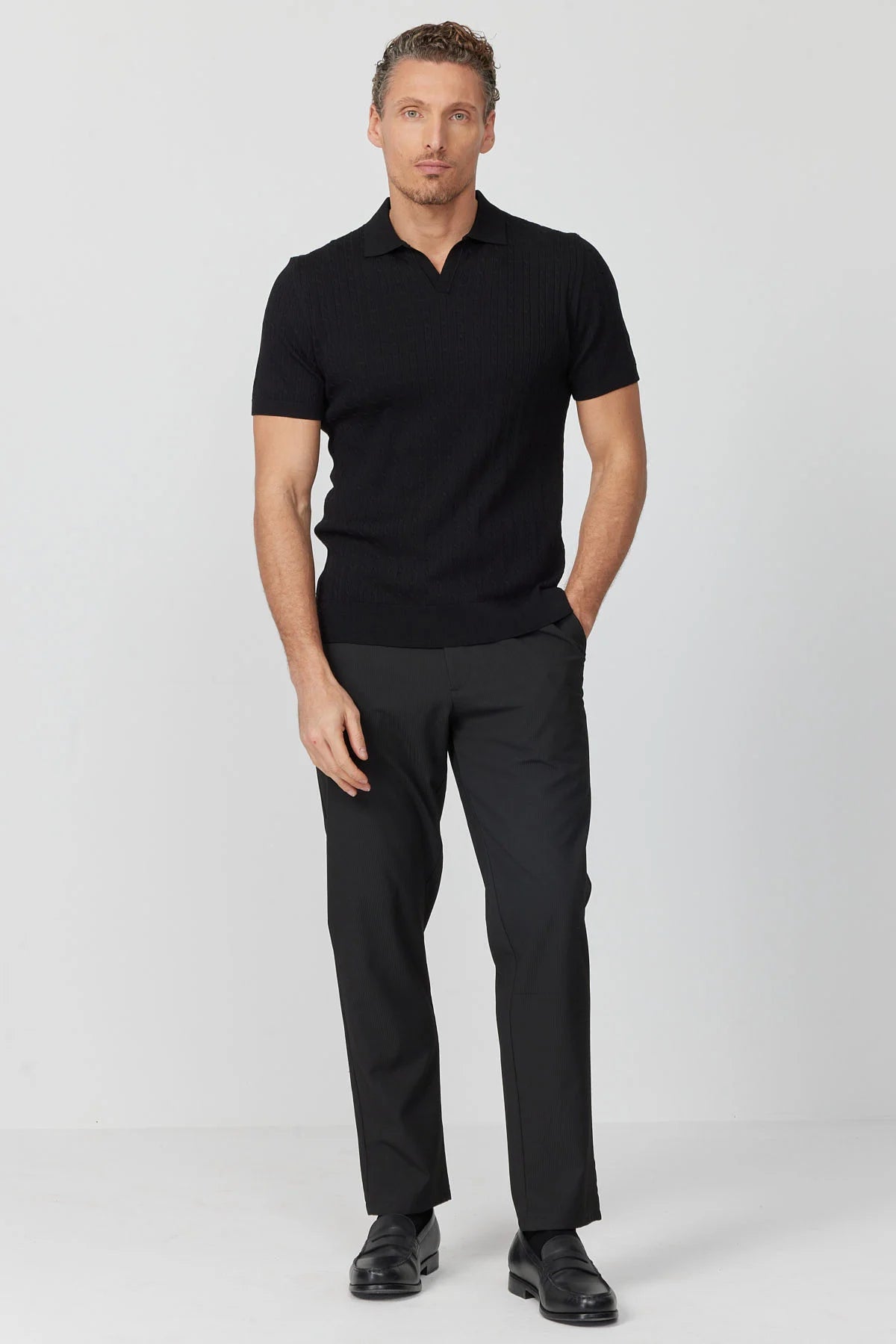 Men's Textured Knit T-shirt