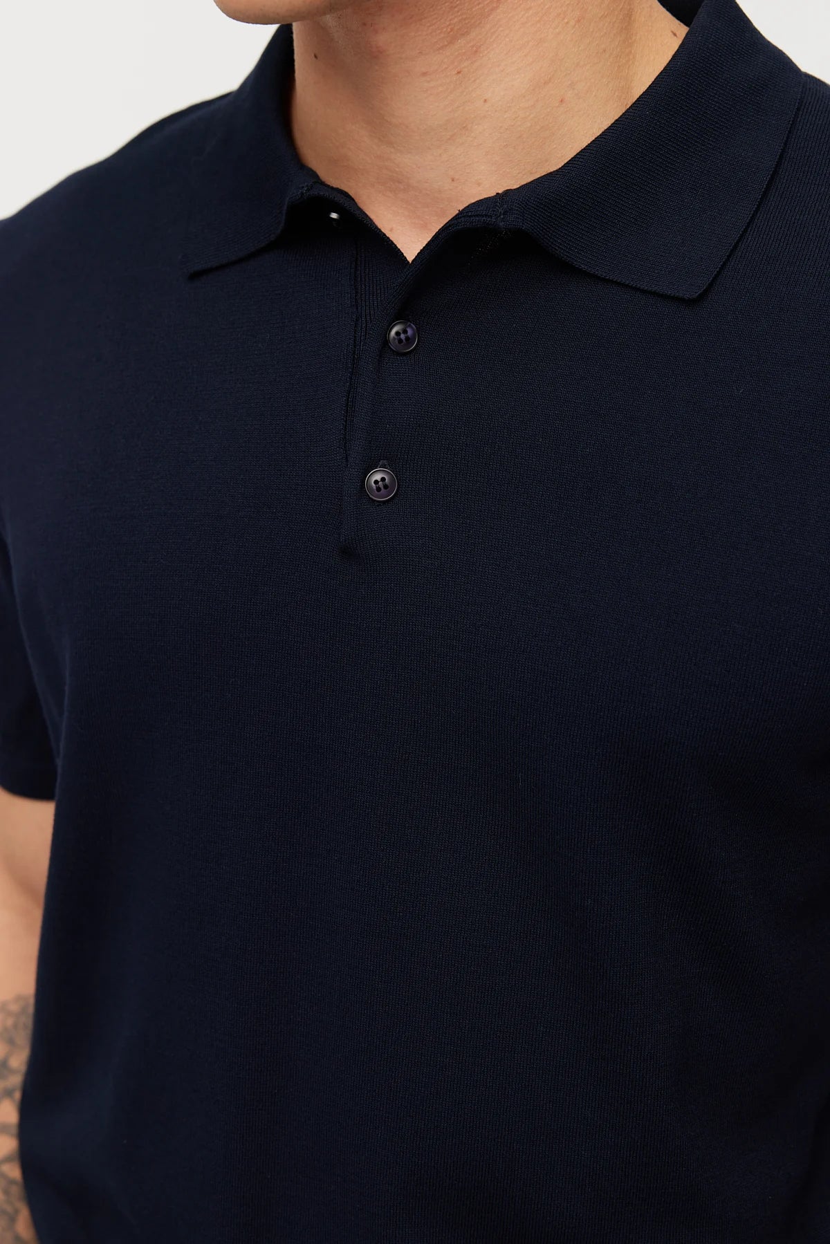 Men's Knitted Polo T-shirt