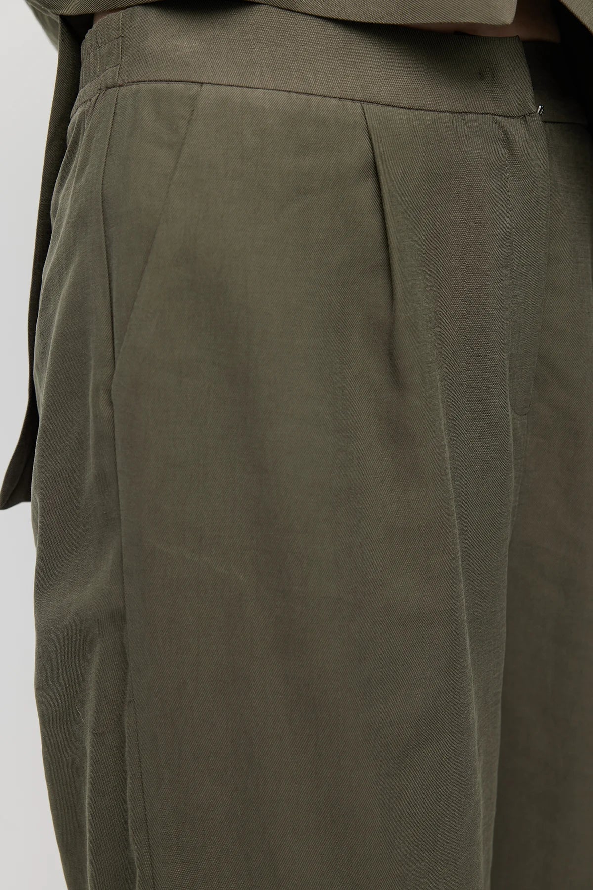 Women's Linen-Look Straight-Fit Trousers
