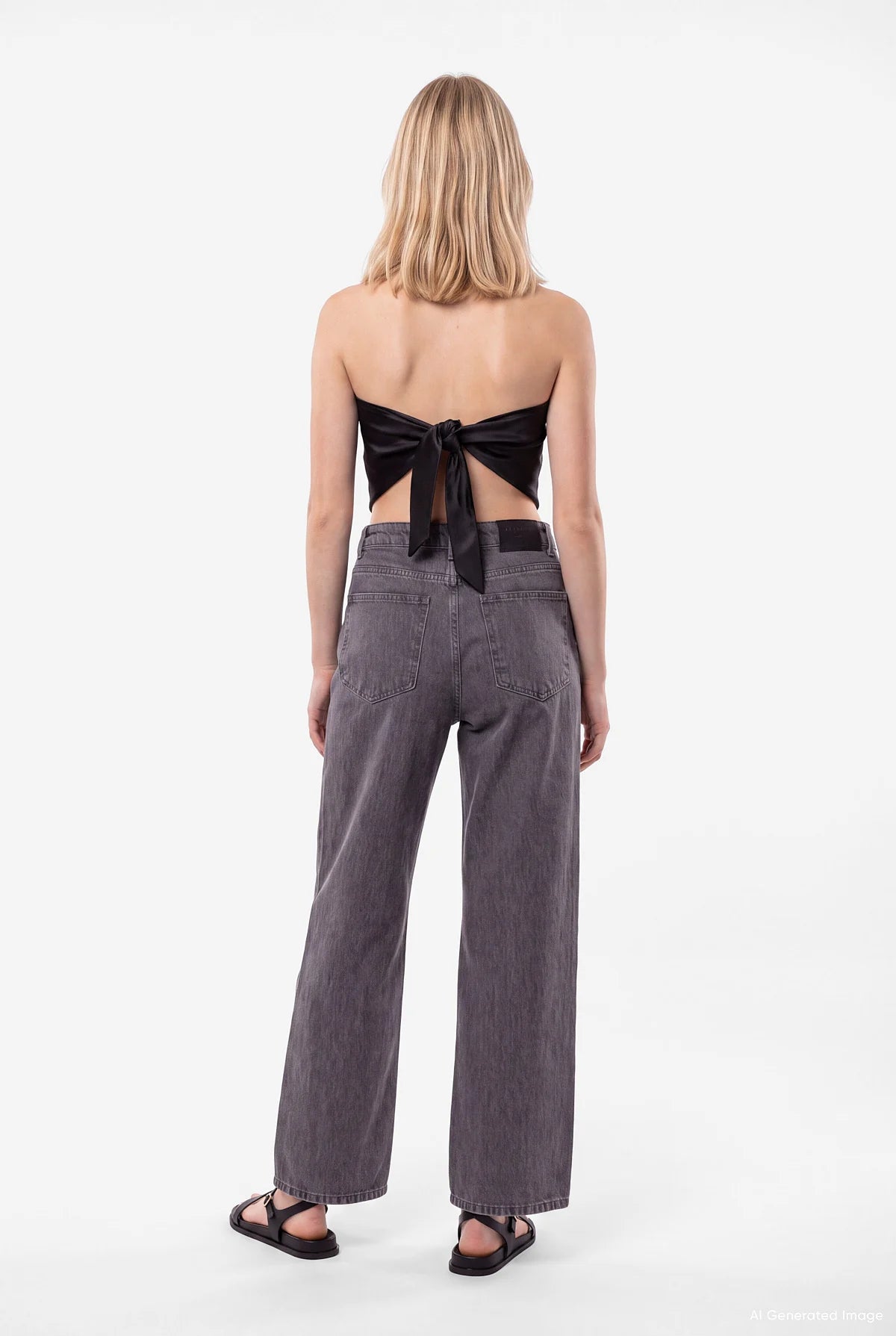 Women's High Waist Wide Leg Jeans