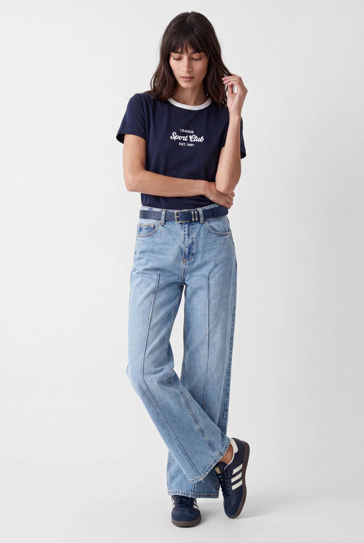 Women's High Waist Wide Leg Jeans