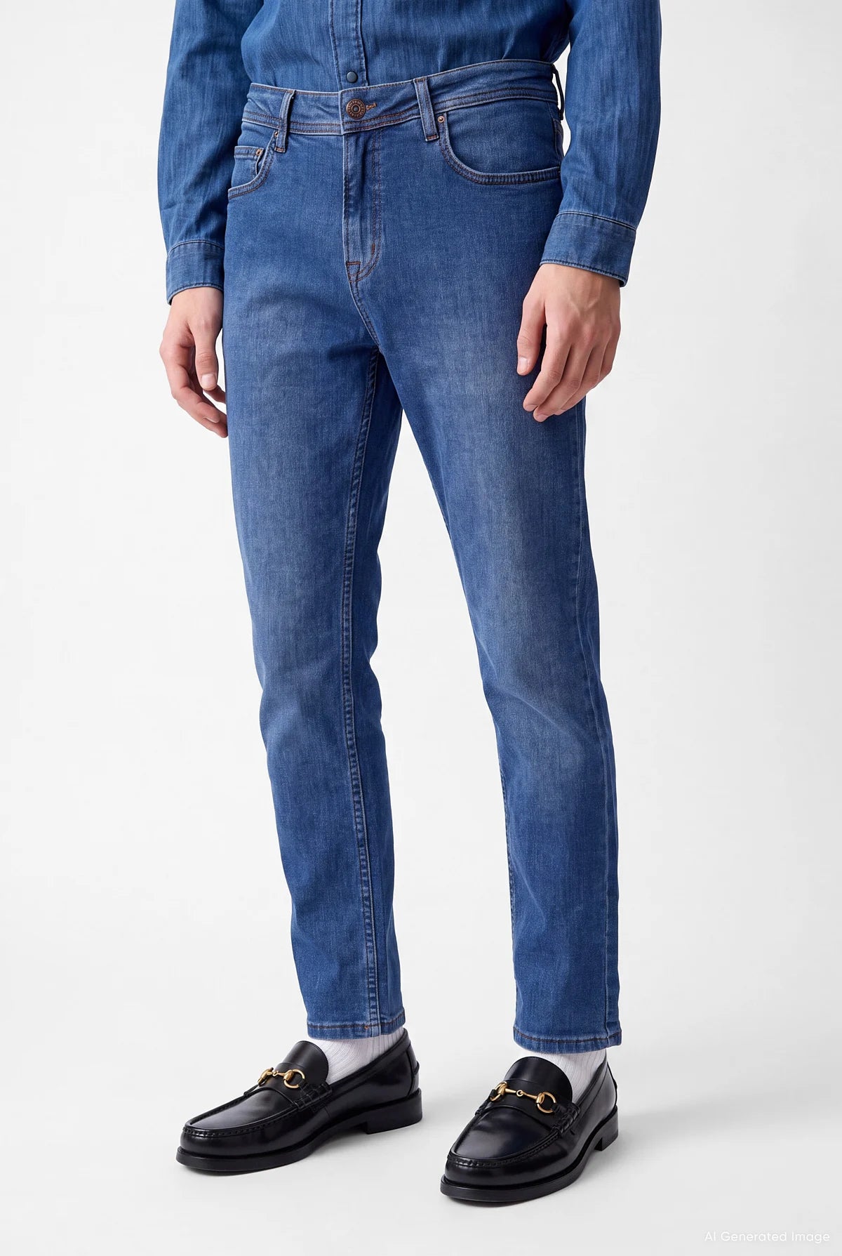 Men's Regular Fit Normal Waist Jeans