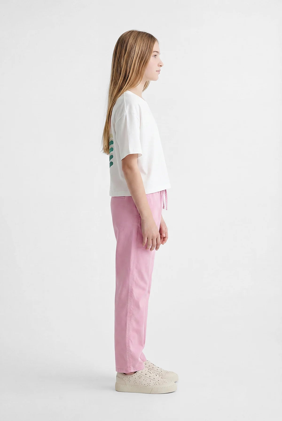 Girls' Pants with Elastic Waistband