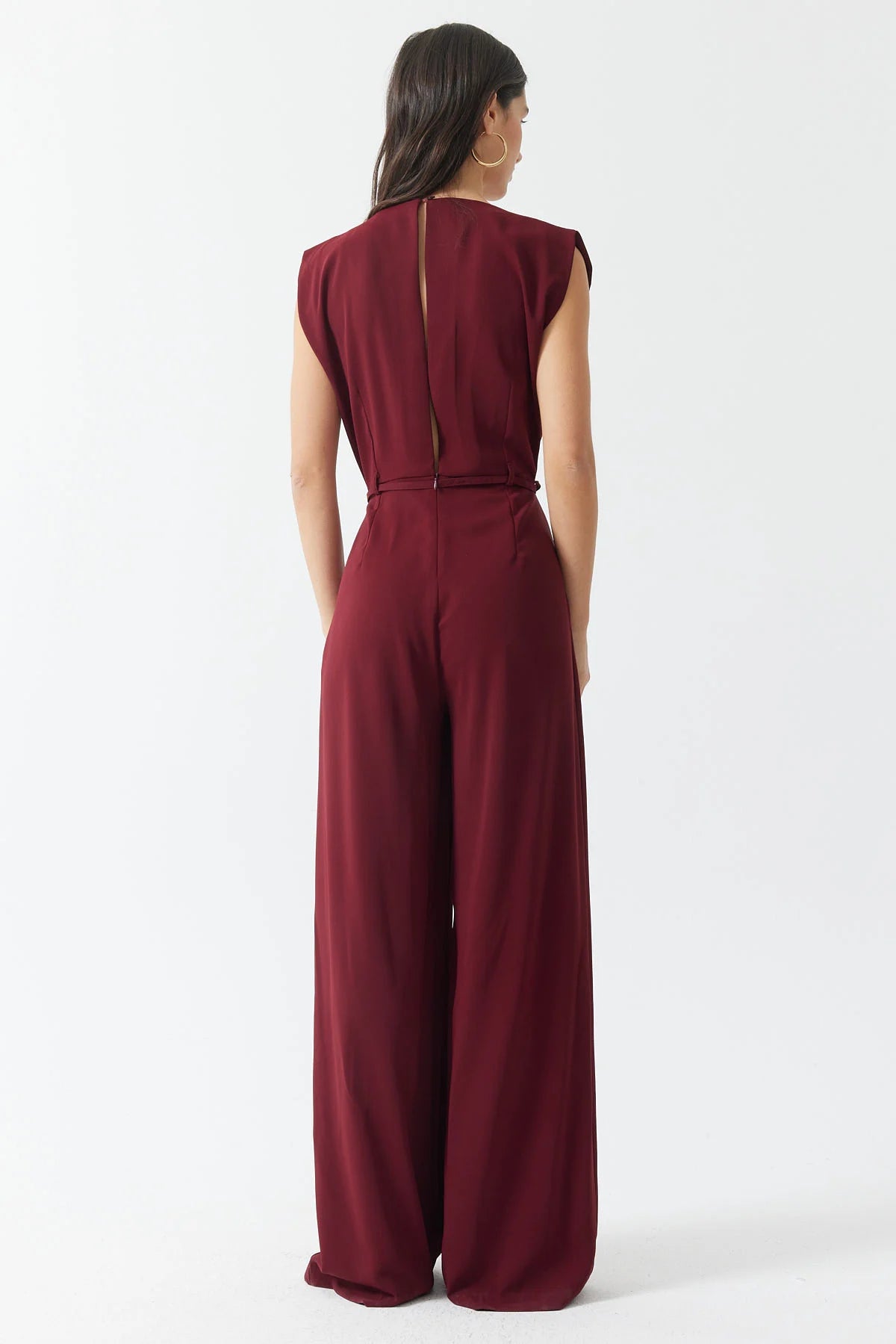 Women's Jumpsuit with Belt Detail
