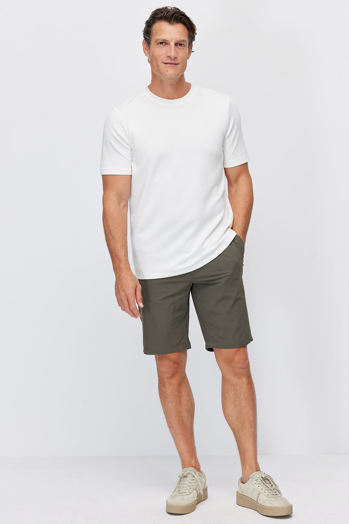 Men's Elastic Waist Jogger Shorts