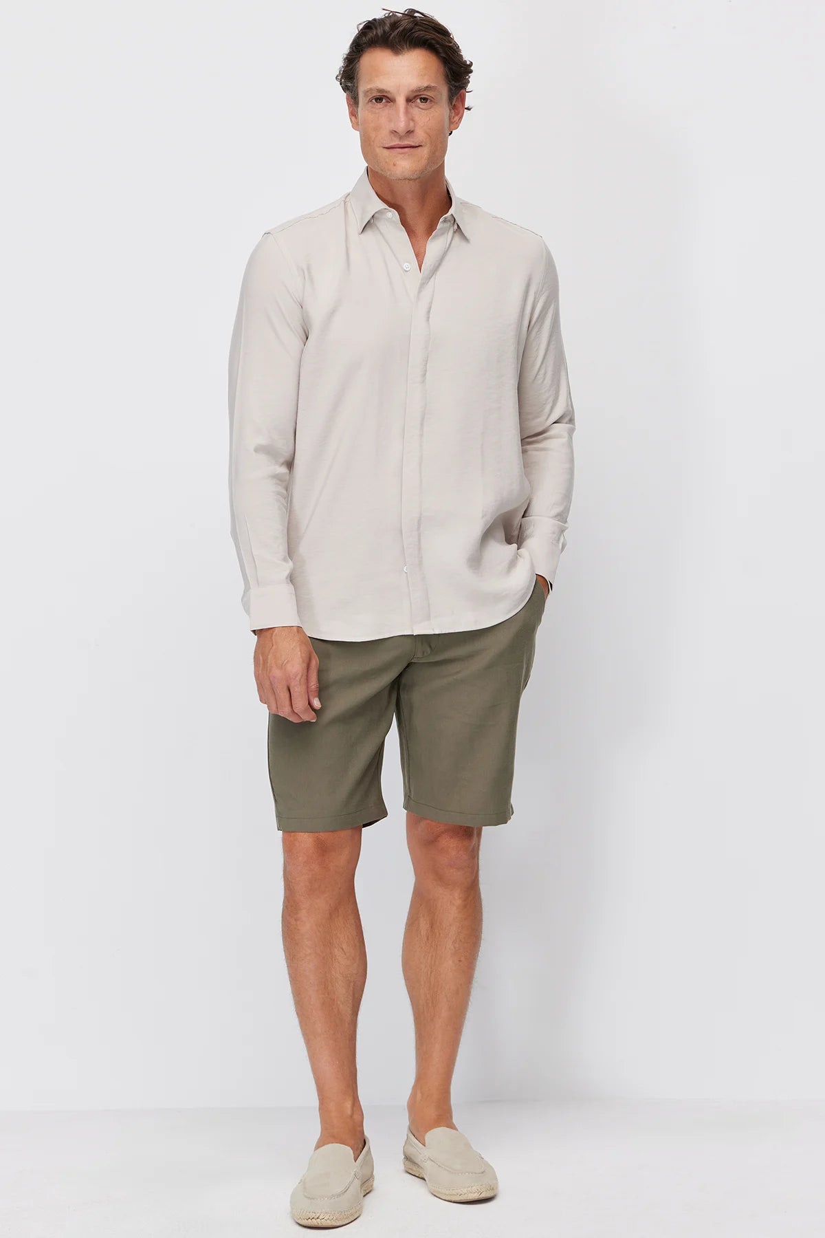 Men's Jogger Shorts with Semi-Elastic Waistband