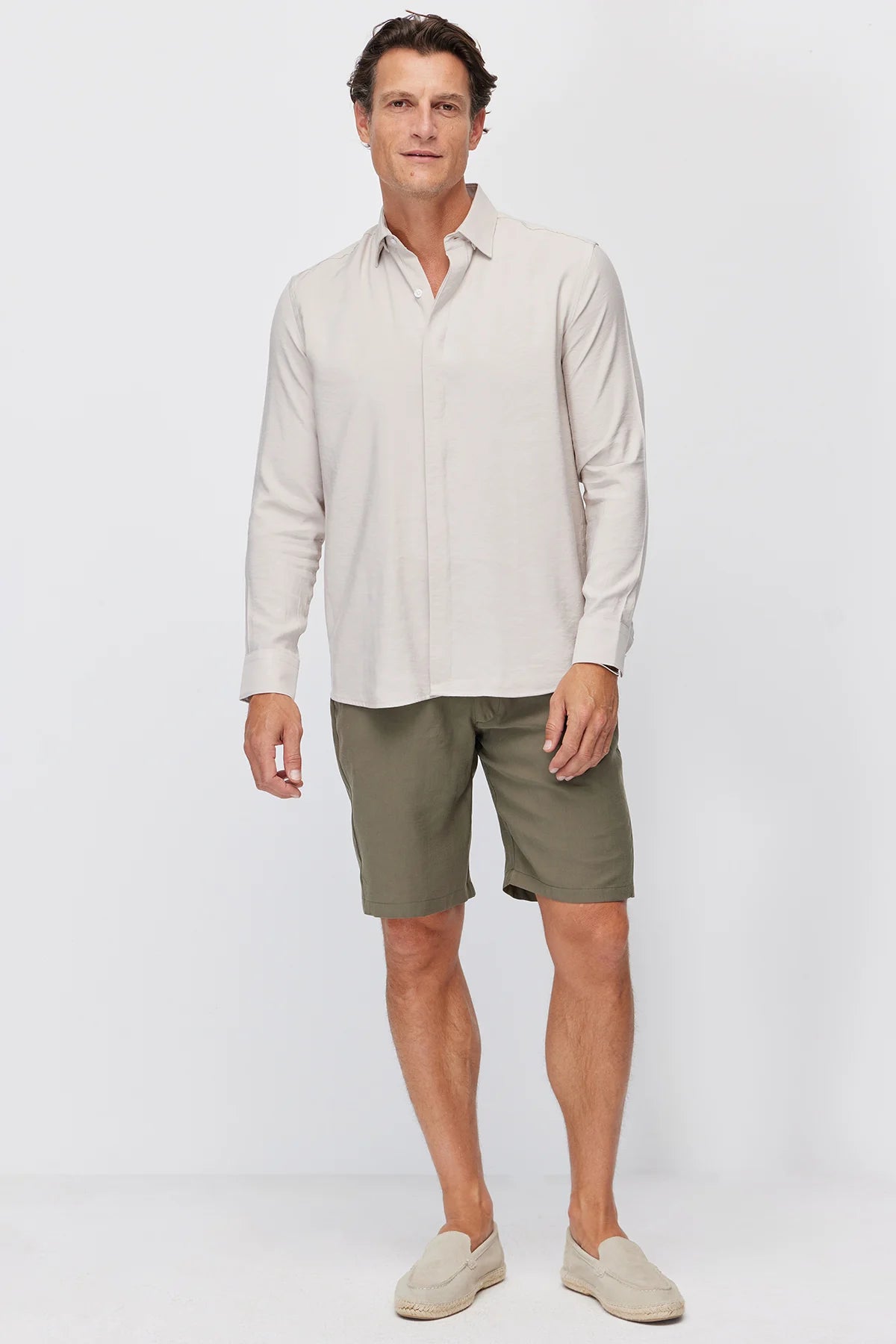 Men's Jogger Shorts with Semi-Elastic Waistband