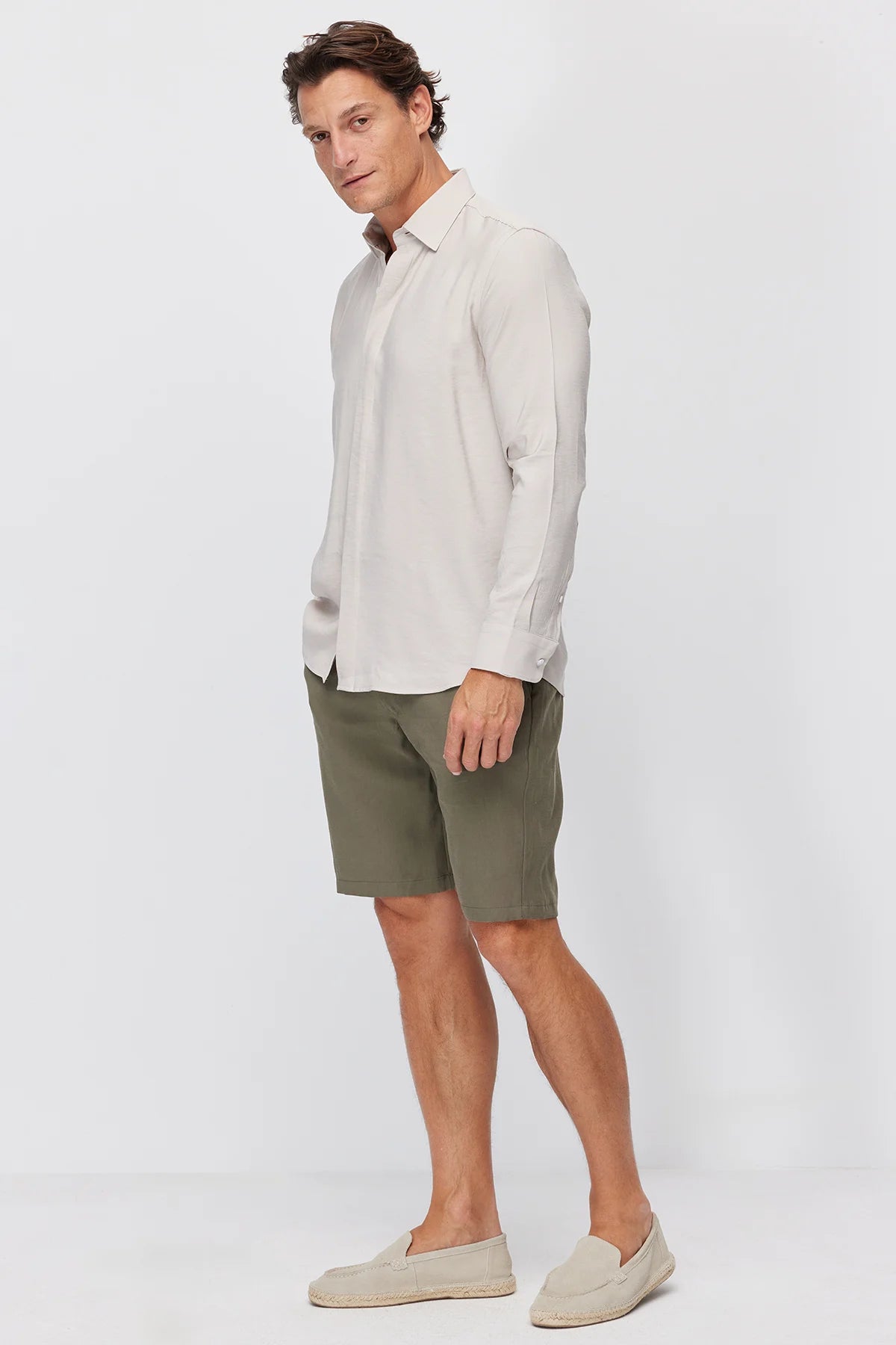 Men's Jogger Shorts with Semi-Elastic Waistband