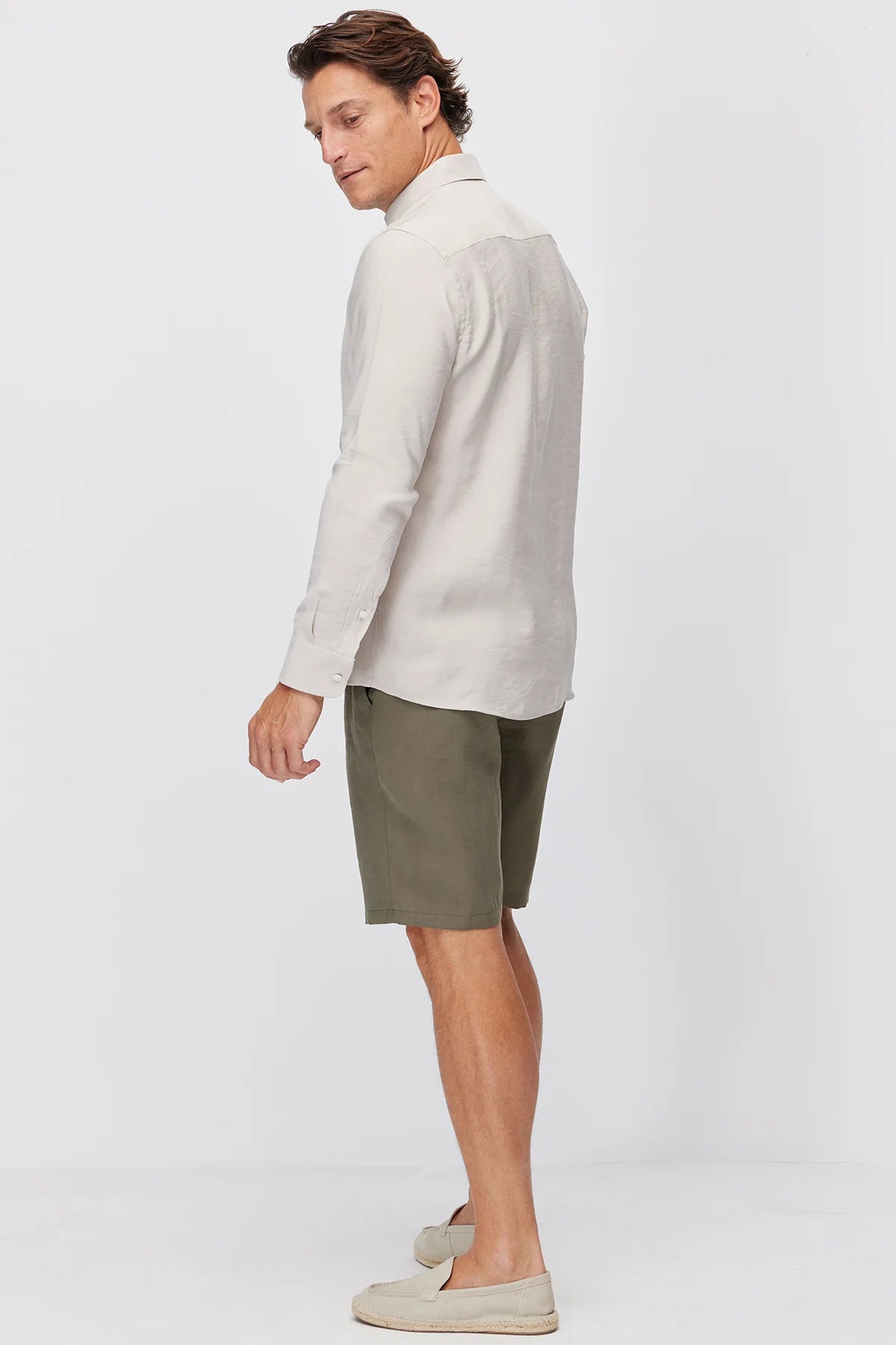 Men's Jogger Shorts with Semi-Elastic Waistband