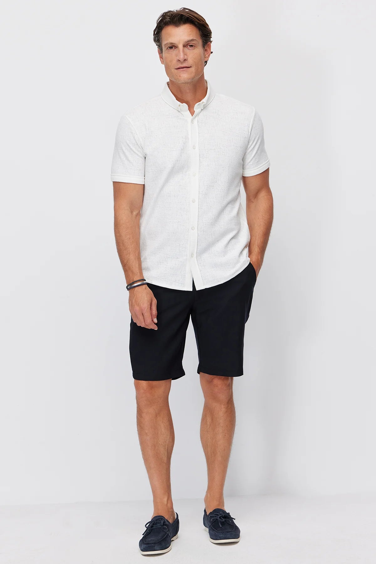 Men's Jogger Shorts with Semi-Elastic Waistband