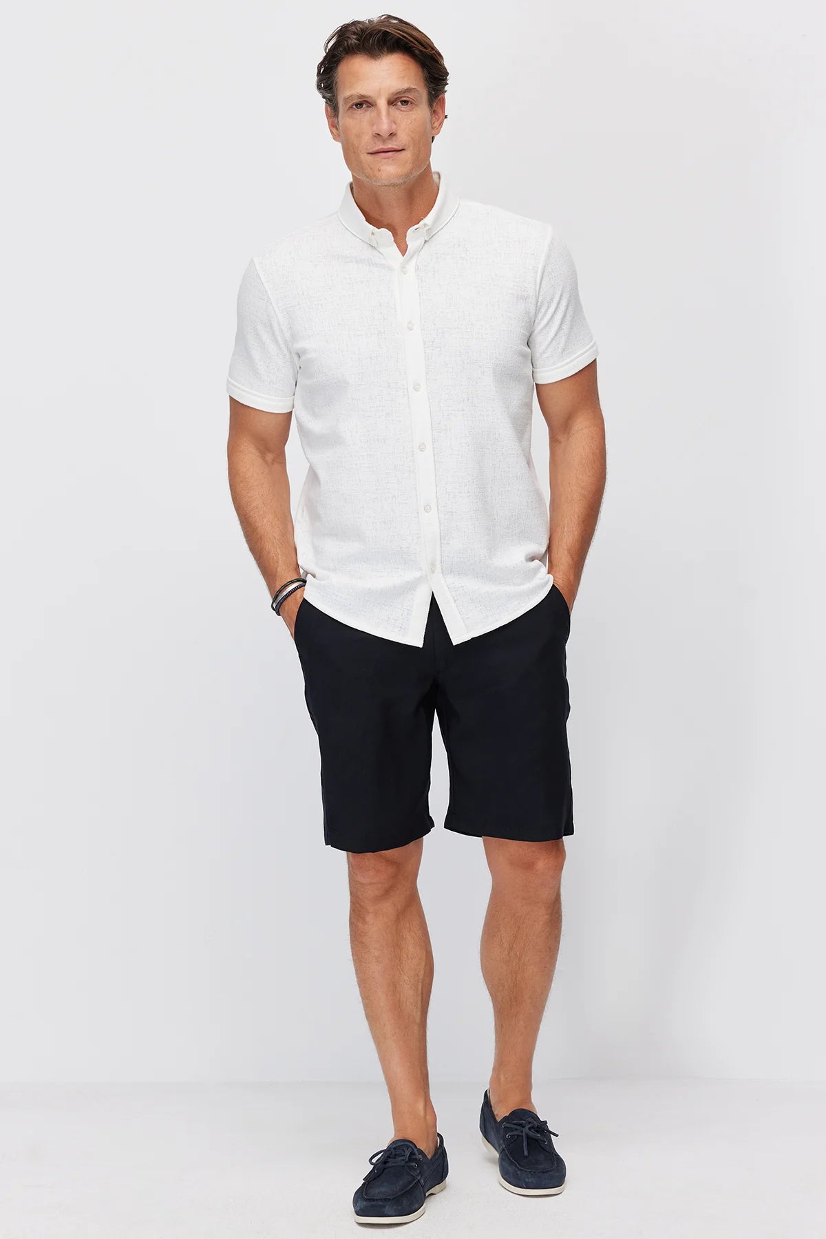 Men's Jogger Shorts with Semi-Elastic Waistband