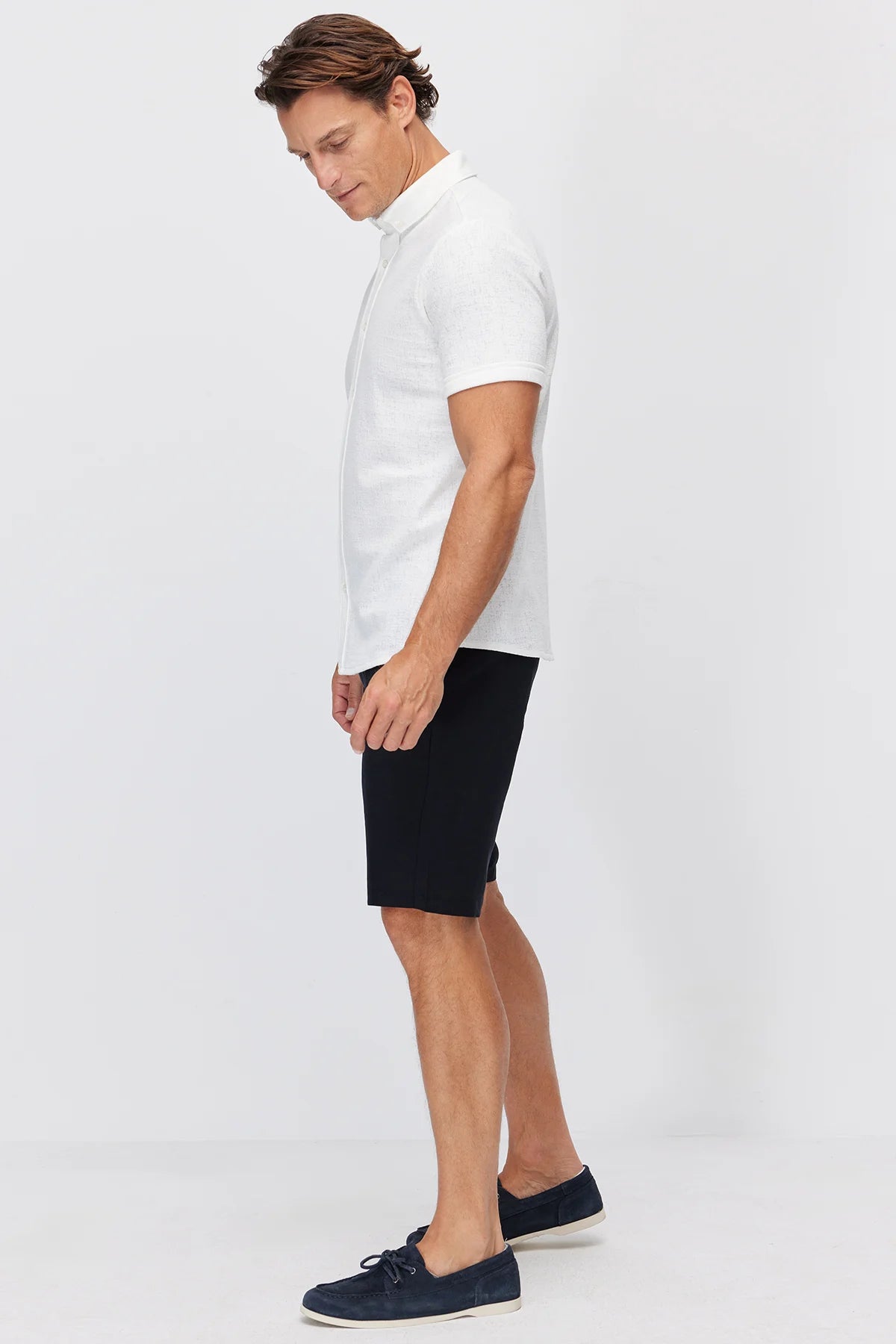 Men's Jogger Shorts with Semi-Elastic Waistband