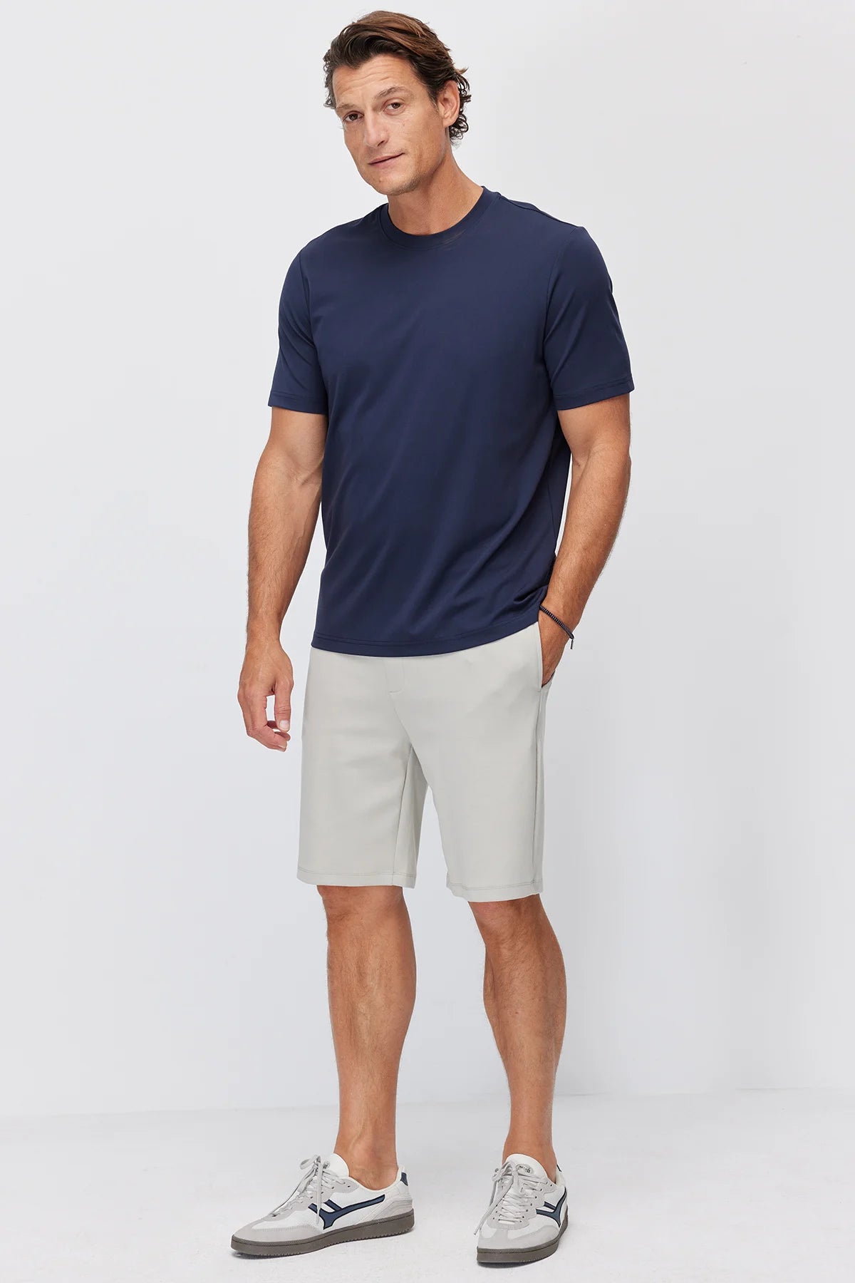 Men's Shorts with Elastic Waistband and Pockets