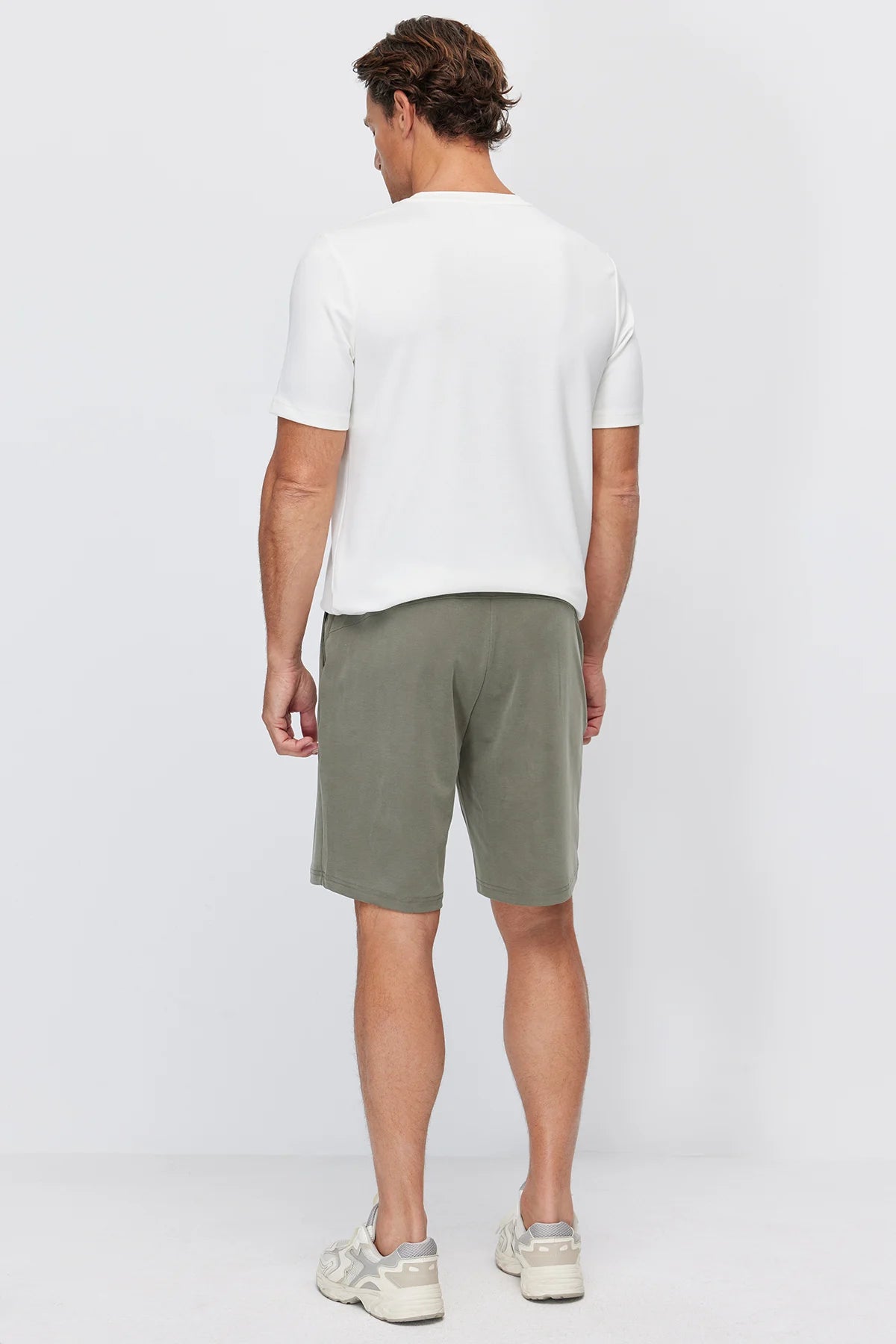 Men's Shorts with Elastic Waistband and Tie