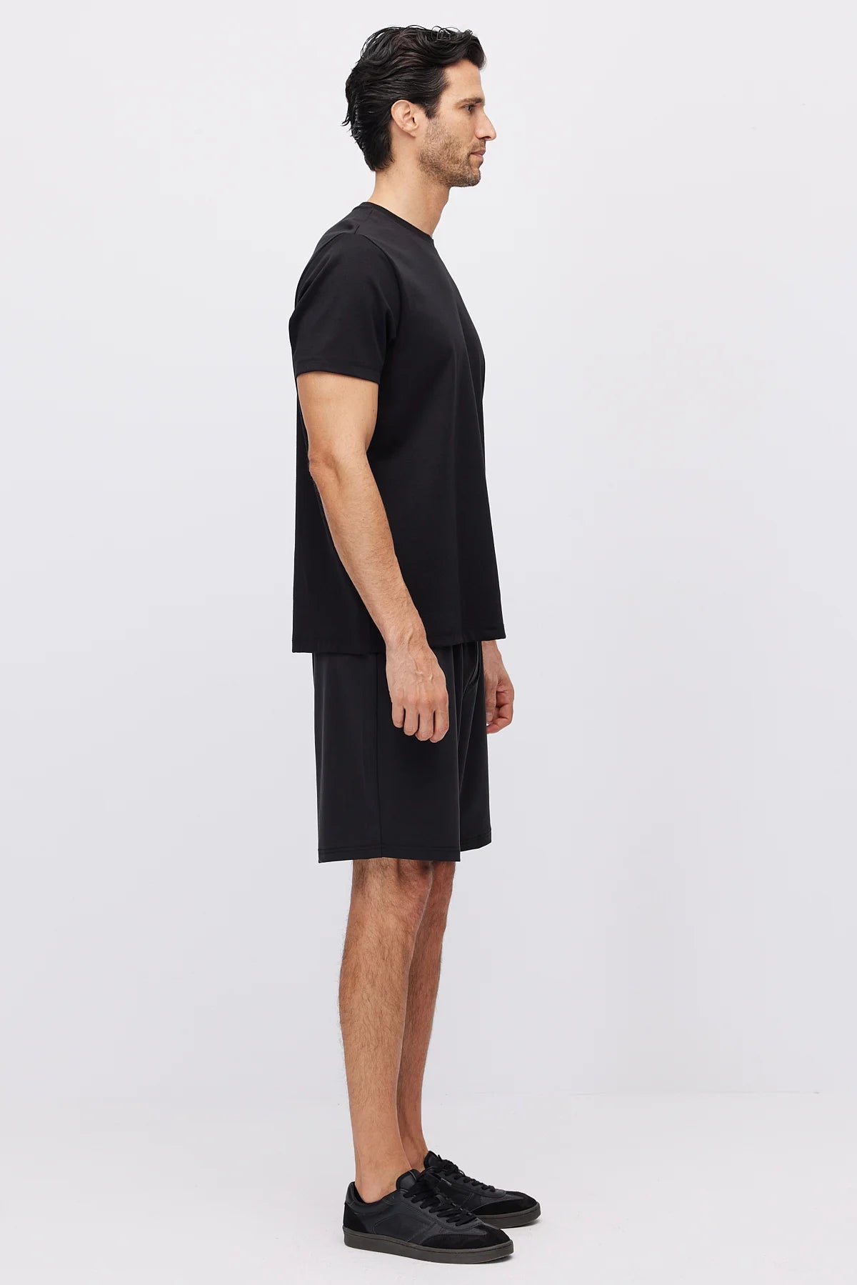 Men's Shorts with Elastic Waistband and Tie