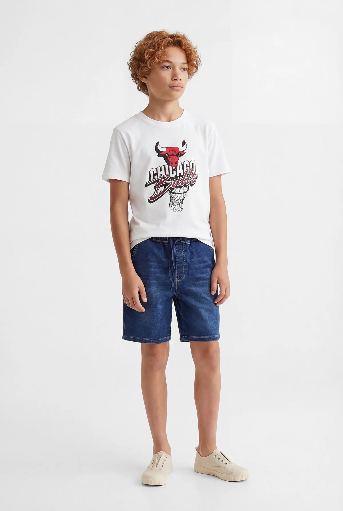 Boys' Denim Shorts with Elastic Waistband
