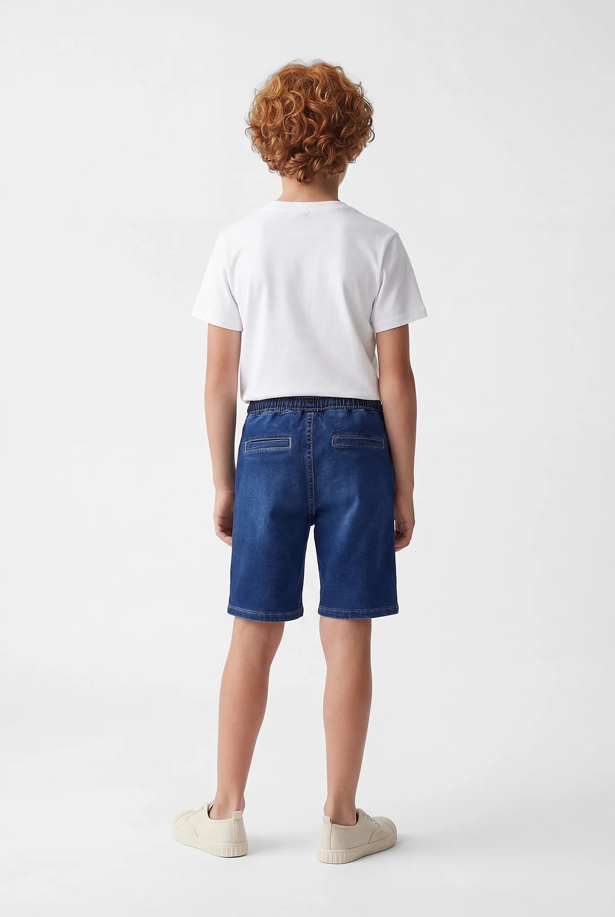 Boys' Denim Shorts with Elastic Waistband