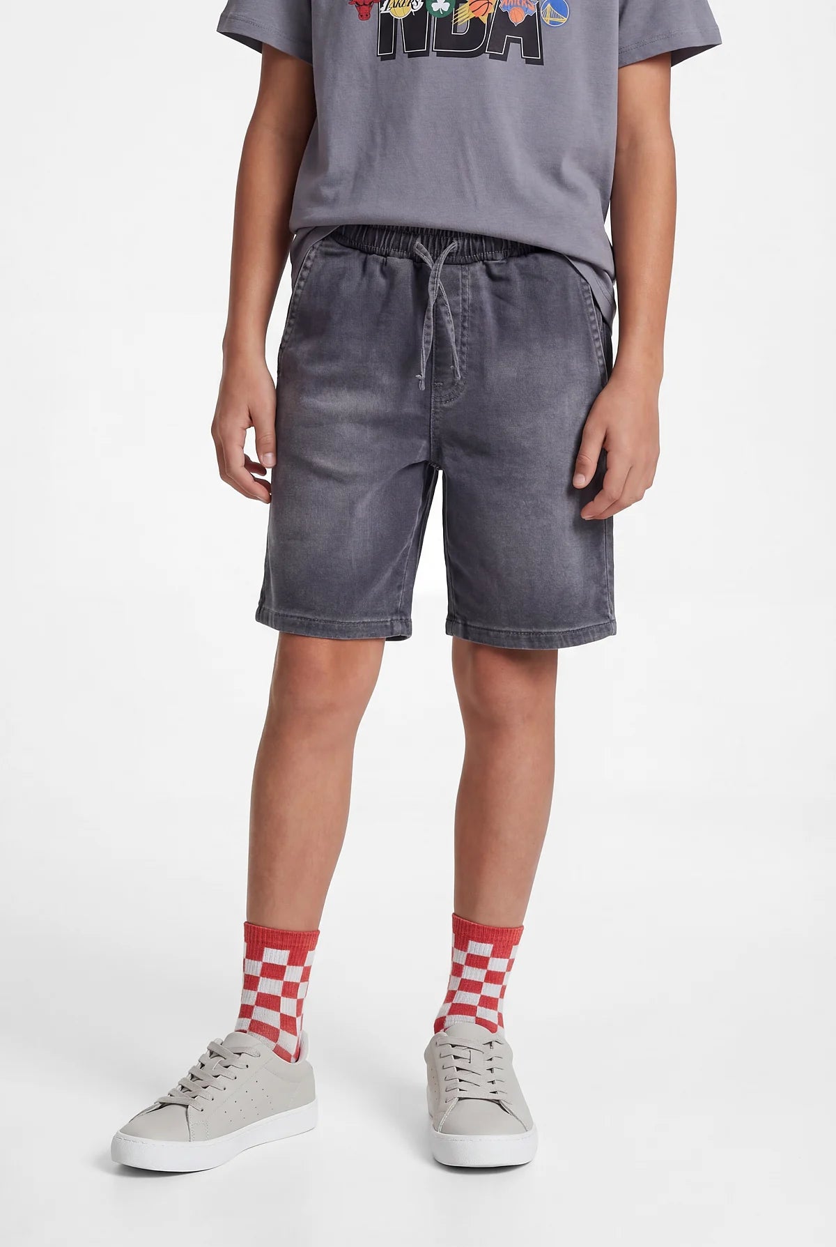 Boys' Denim Shorts with Elastic Waistband