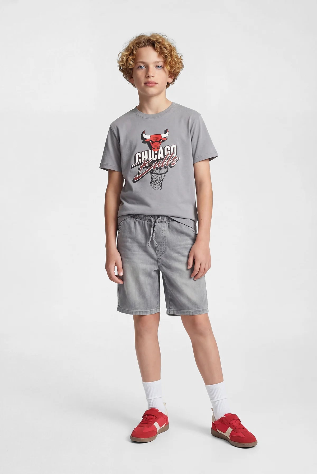 Boys' Denim Shorts with Tie Waist