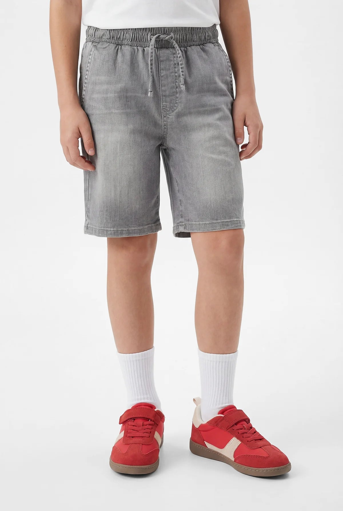 Boys' Denim Shorts with Tie Waist