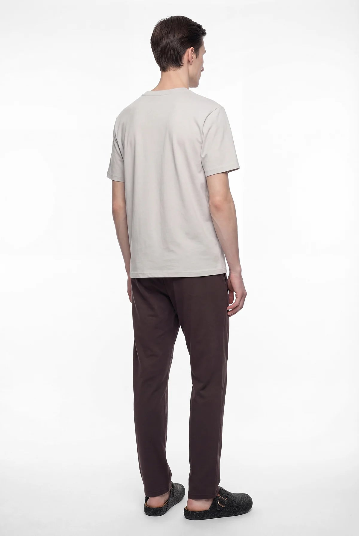 Mans' Short-Sleeved Patterned Pajama Set