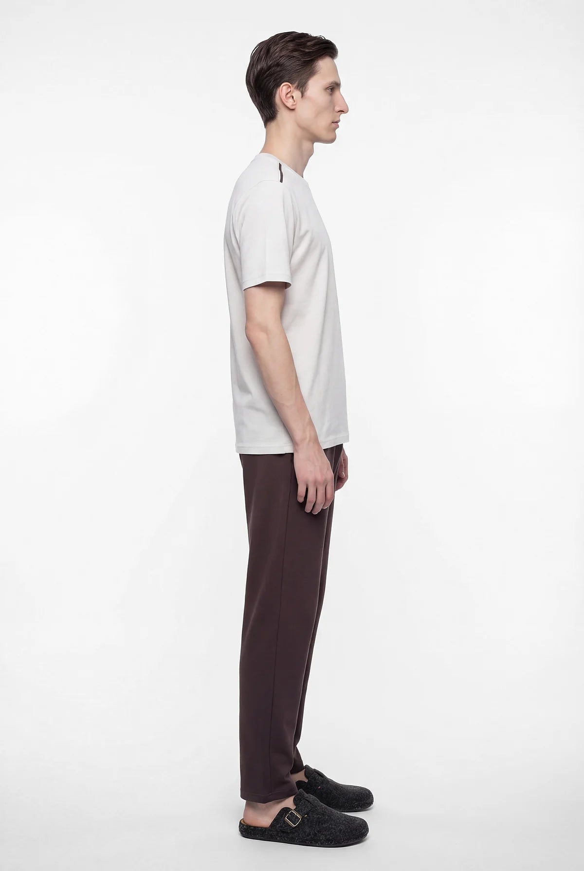 Mans' Short-Sleeved Patterned Pajama Set