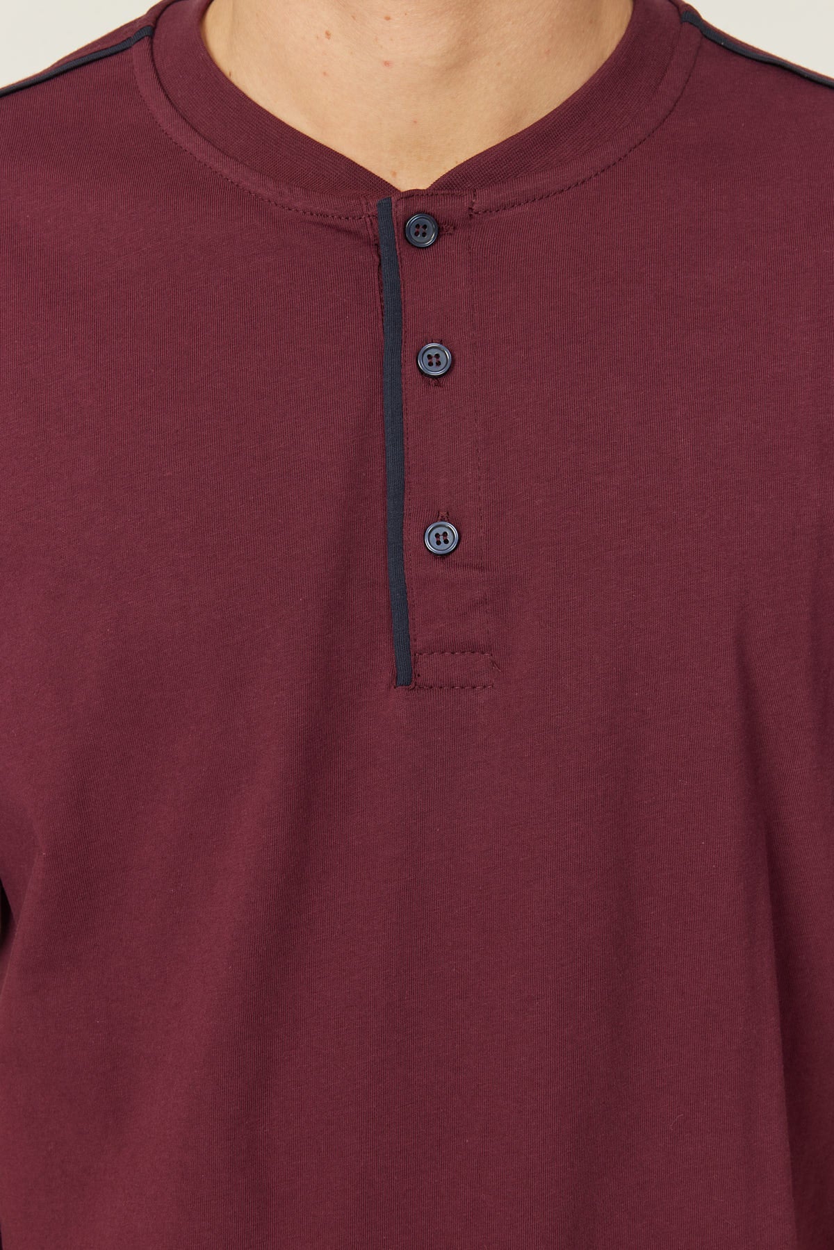 Men's Short-Sleeved Textured Pajama Set