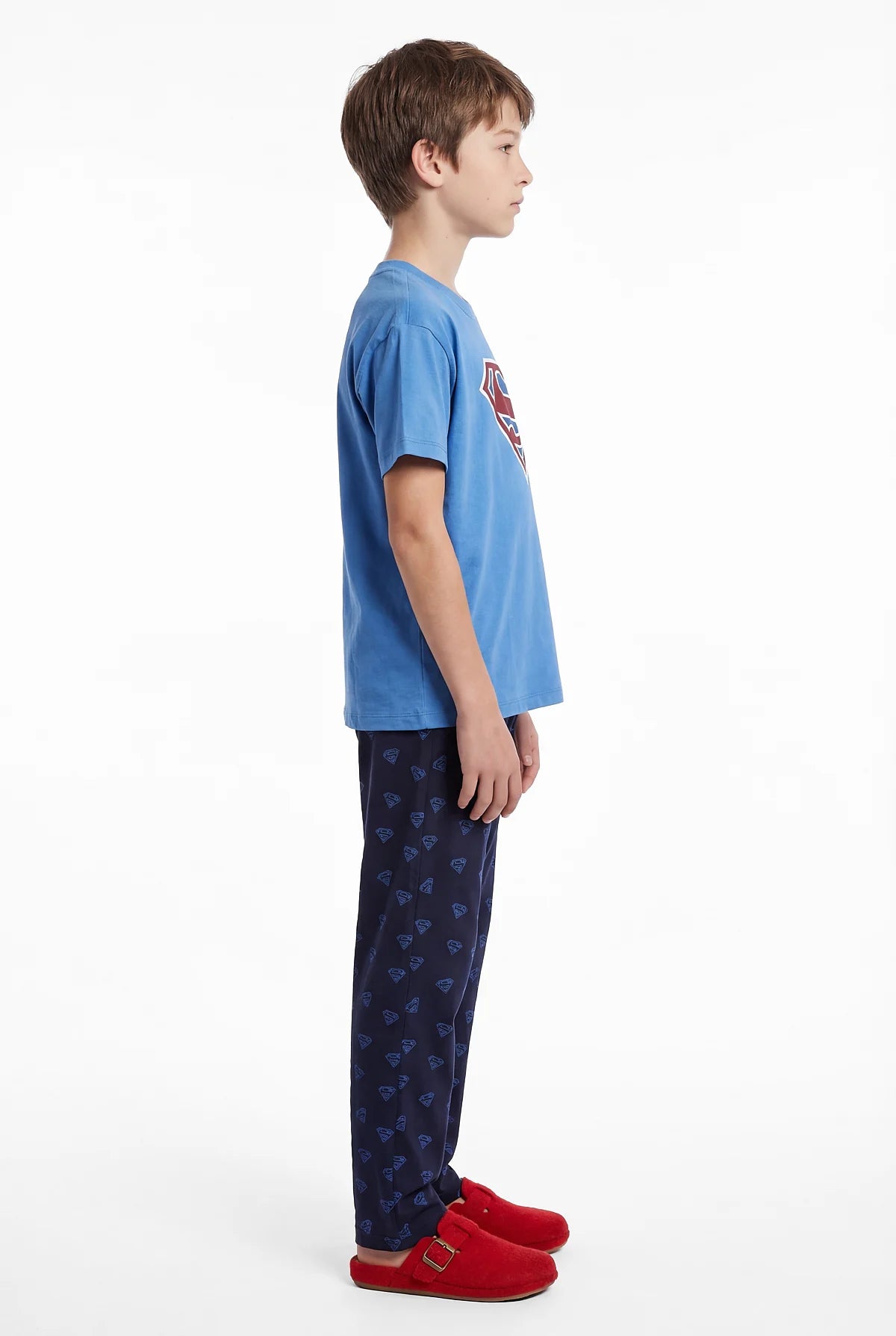 Erkek Çocuk Baskılı Basic Pijama Takımı