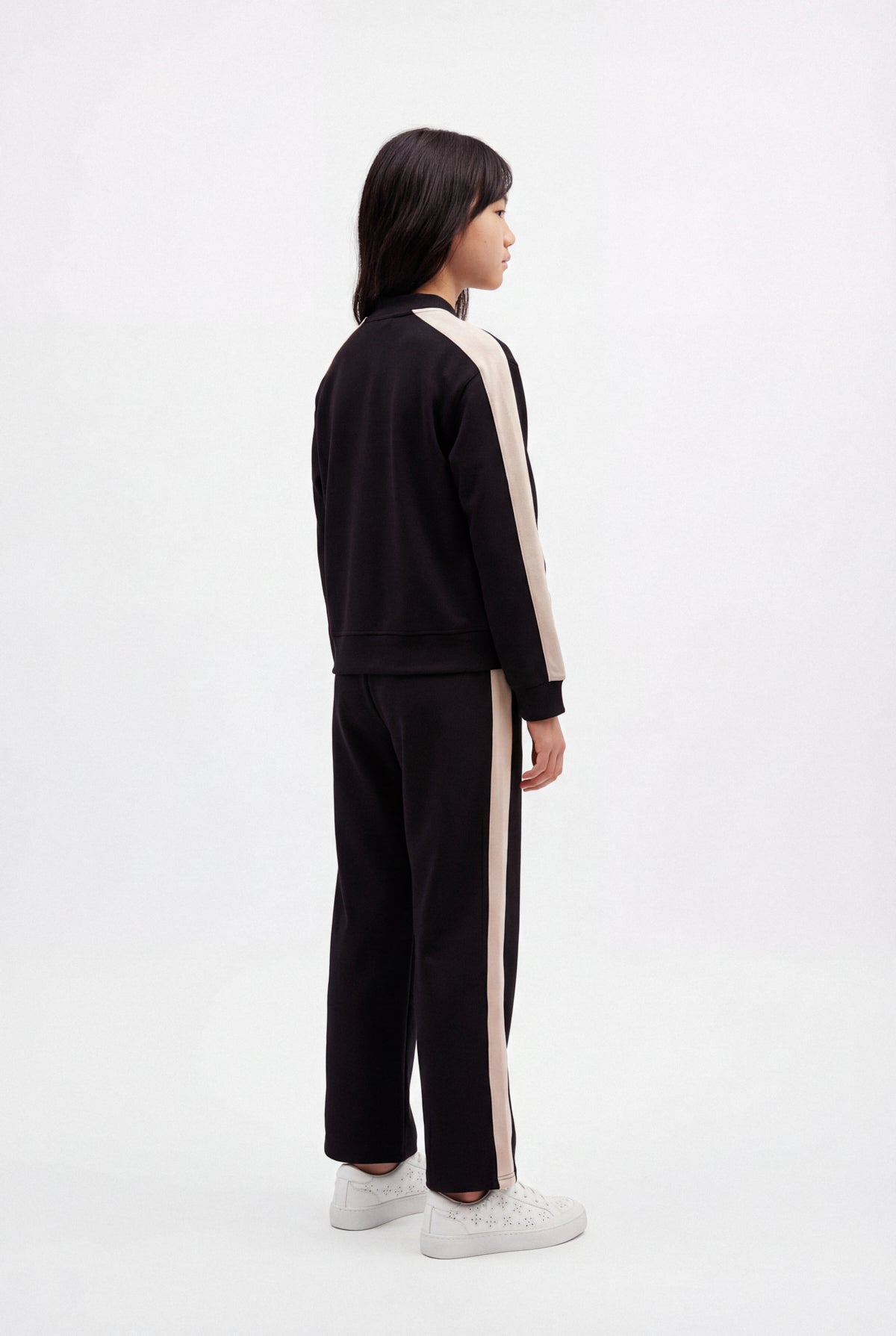 Girls' Straight Leg Sweatpants with Side Stripe Detail