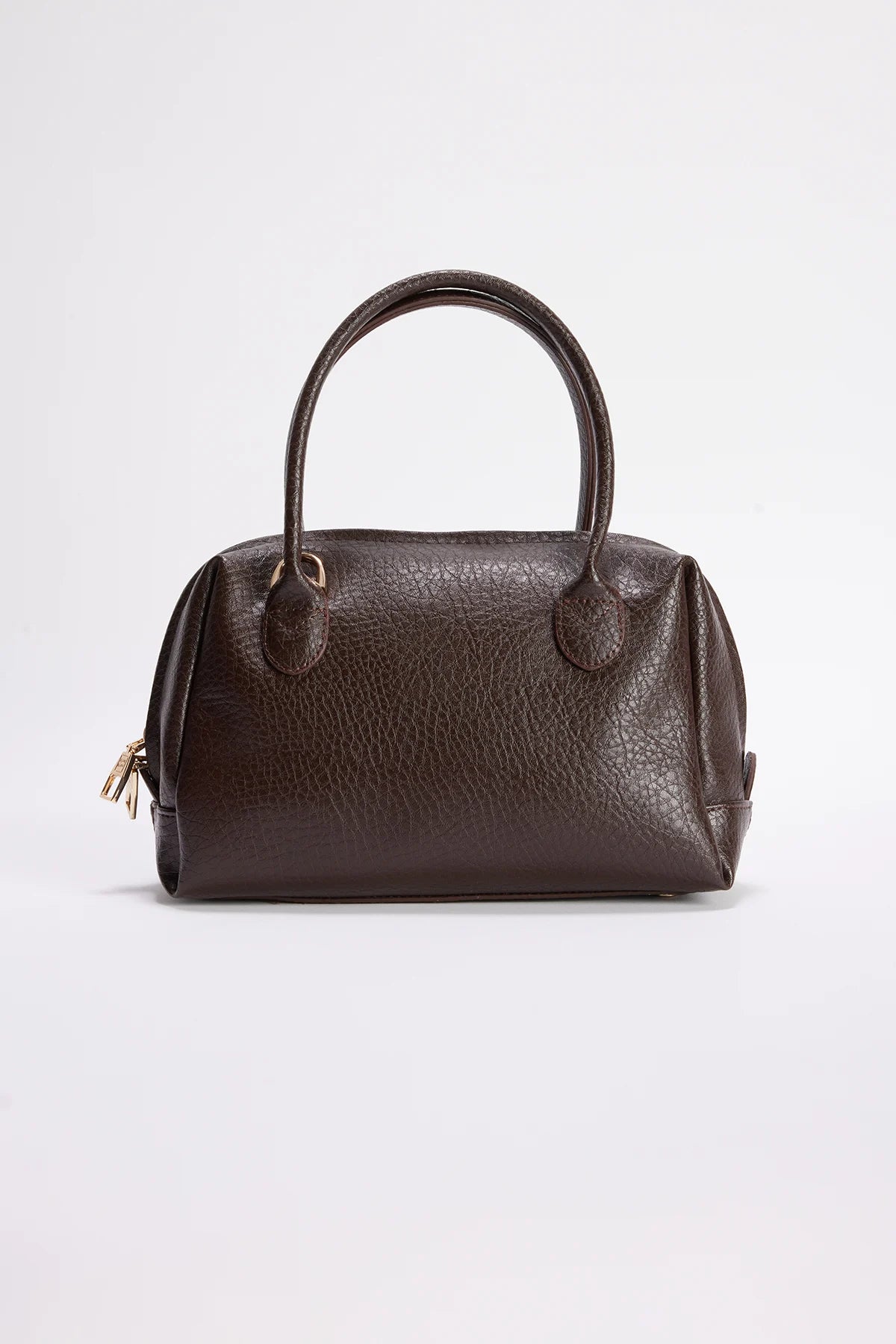Women's Handbag with Scarf Detail Bowling bag style handbag