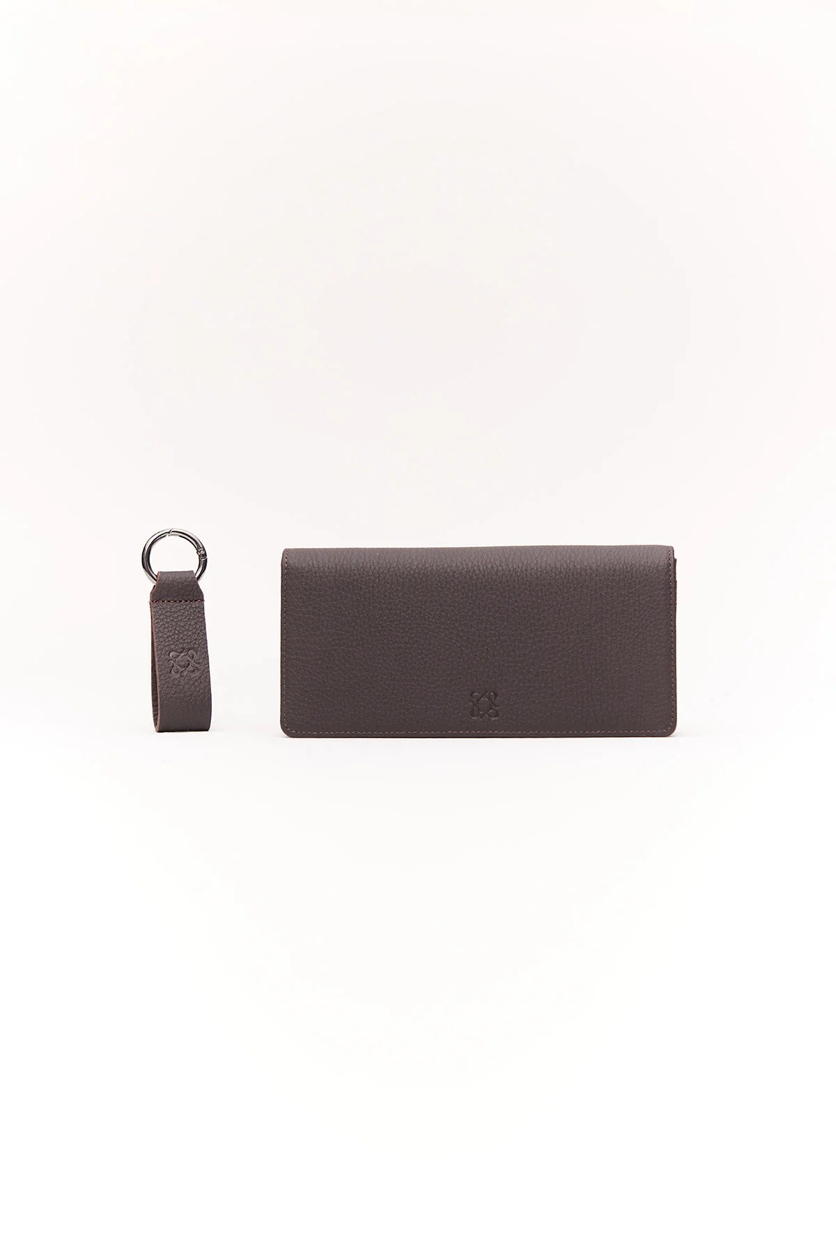 Men's Leather Long Cover Keychain Set Wallet