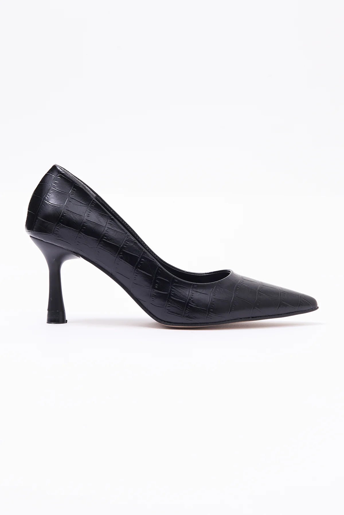 Women's Crocodile Pattern Pointed Toe High Heel Shoes