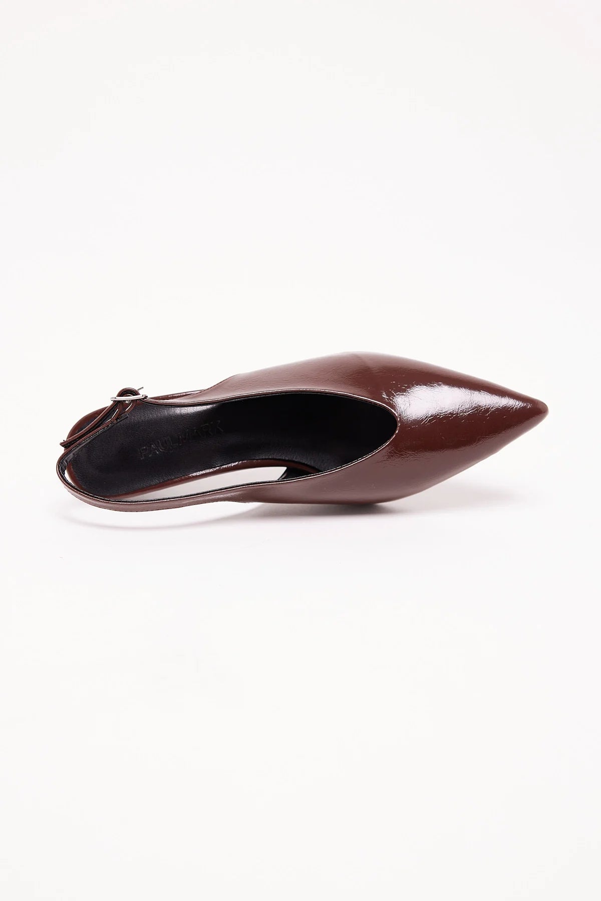 Women's Patent Lather Pointed Toe Low Heel Shoes