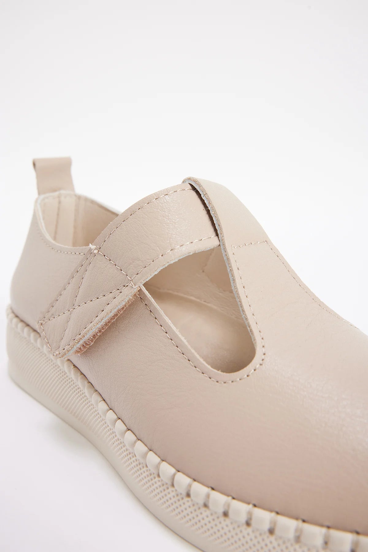 Women's Velcro T-Strap Ballerinas