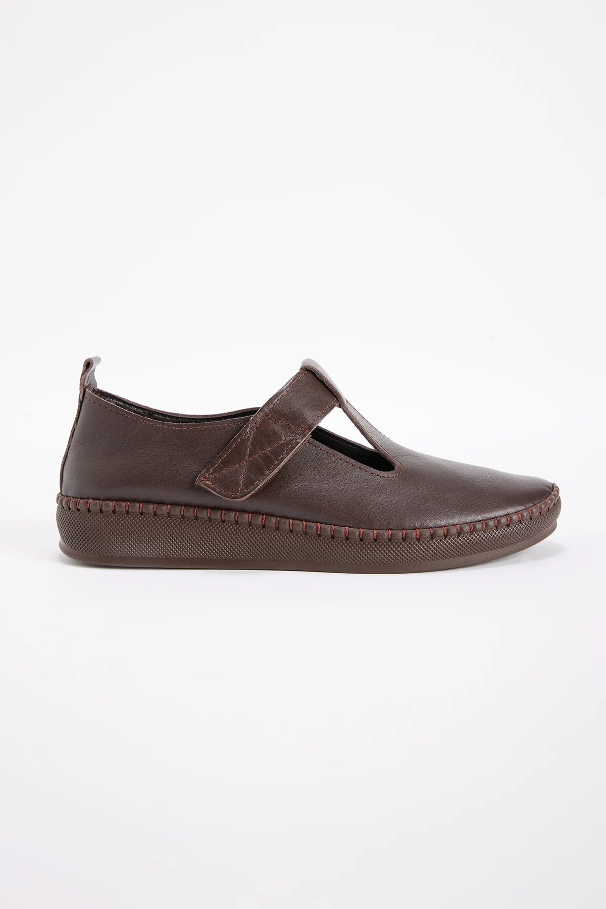 Women's Velcro T-Strap Ballerinas
