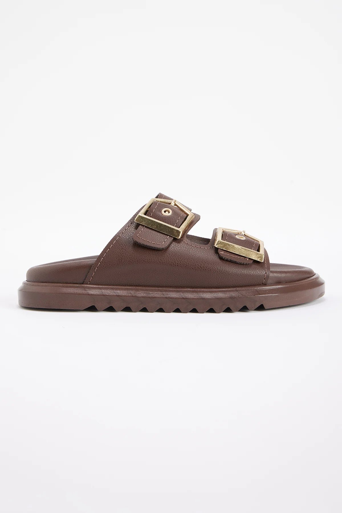 Women's Chunky Sole Double Strap Slippers